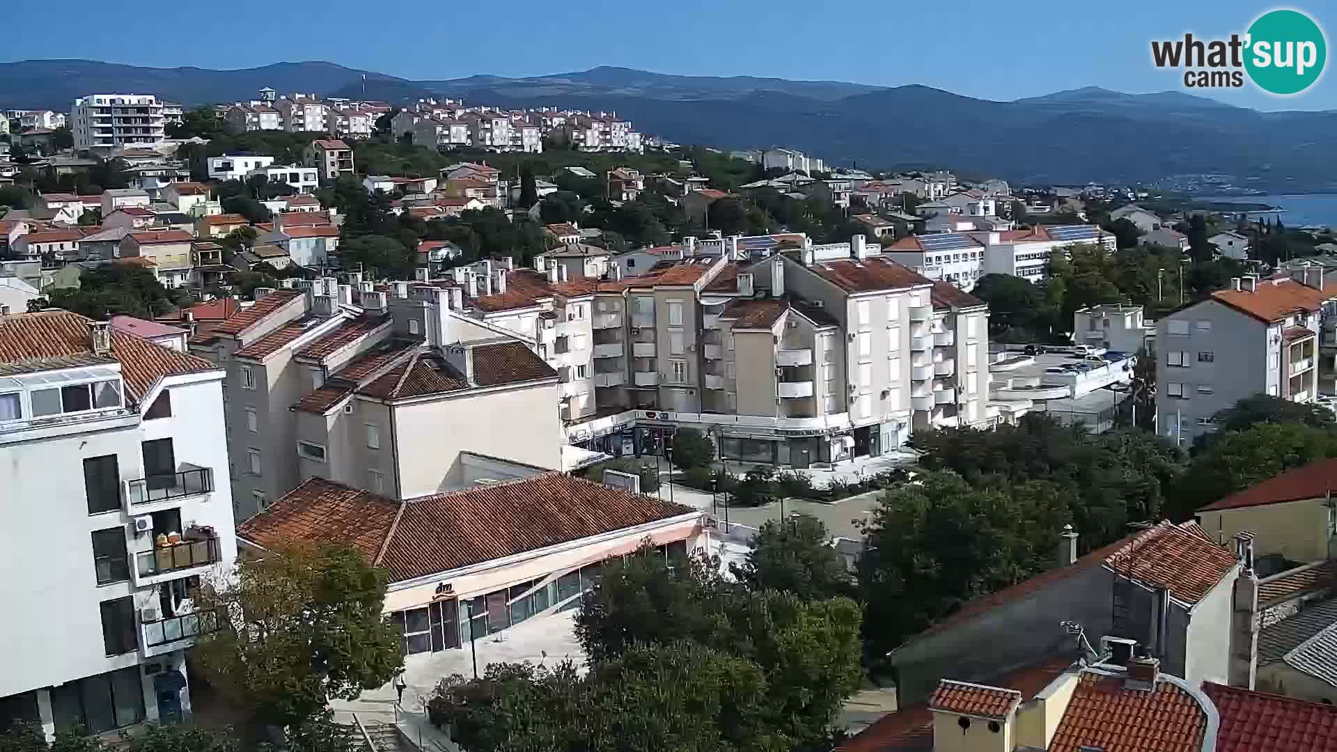 Panorama Novi Vinodolski live cam Dalmatie