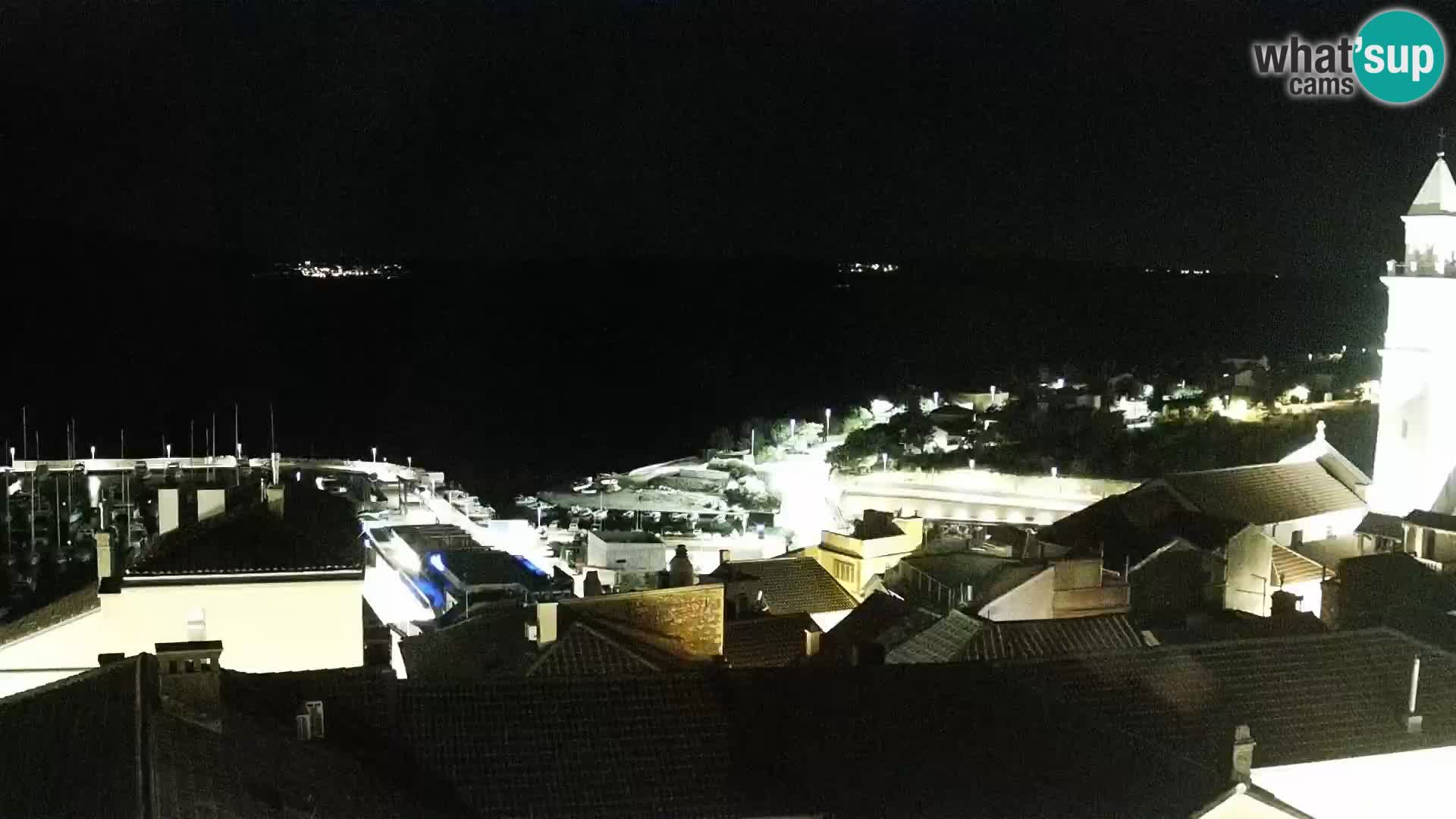 Panorama Novi Vinodolski live cam Dalmatie