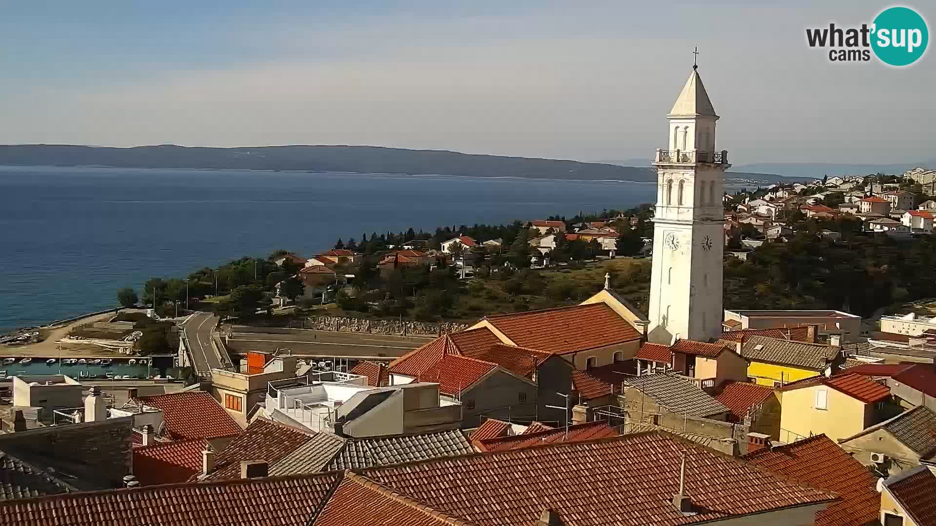 Novi Vinodolski panorama – Dalmacija web kamera