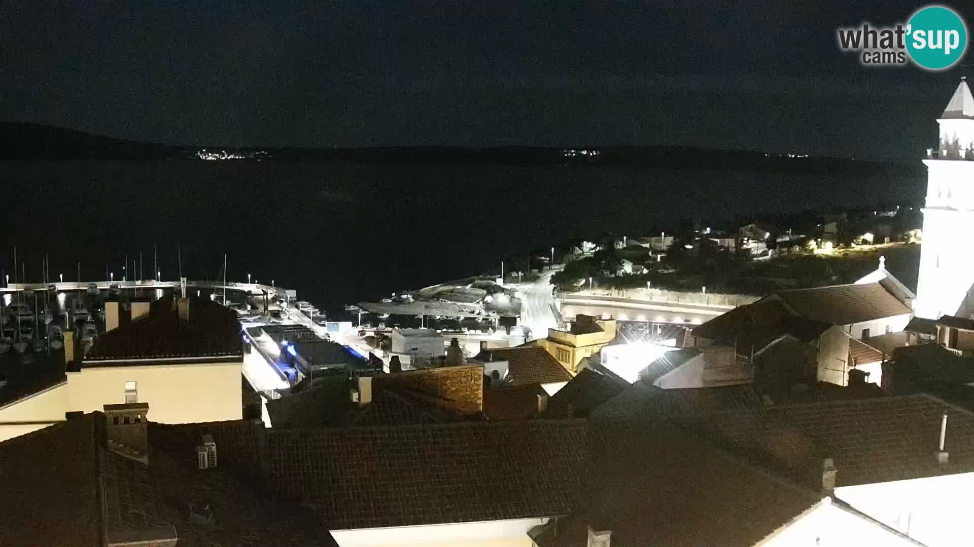 Panorama Novi Vinodolski live cam Dalmatie