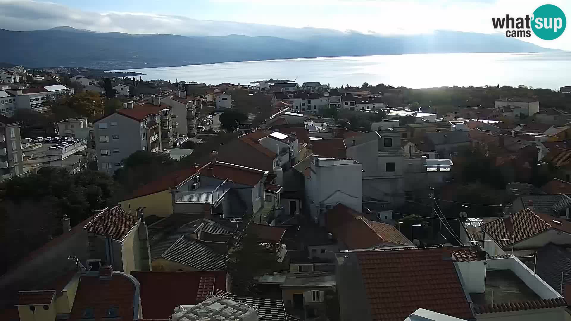 Panorama Novi Vinodolski live cam Dalmatie
