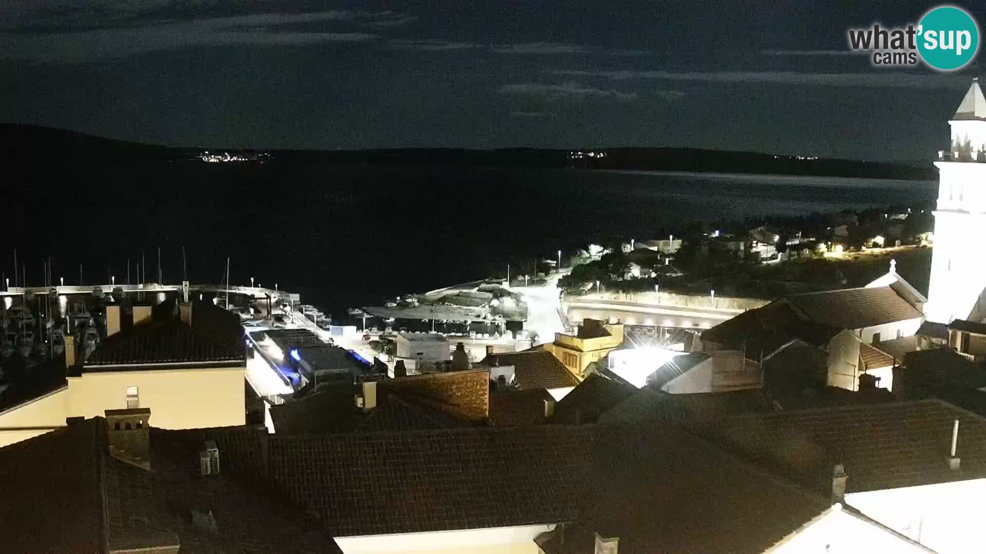 Panorama Novi Vinodolski live cam Dalmatie