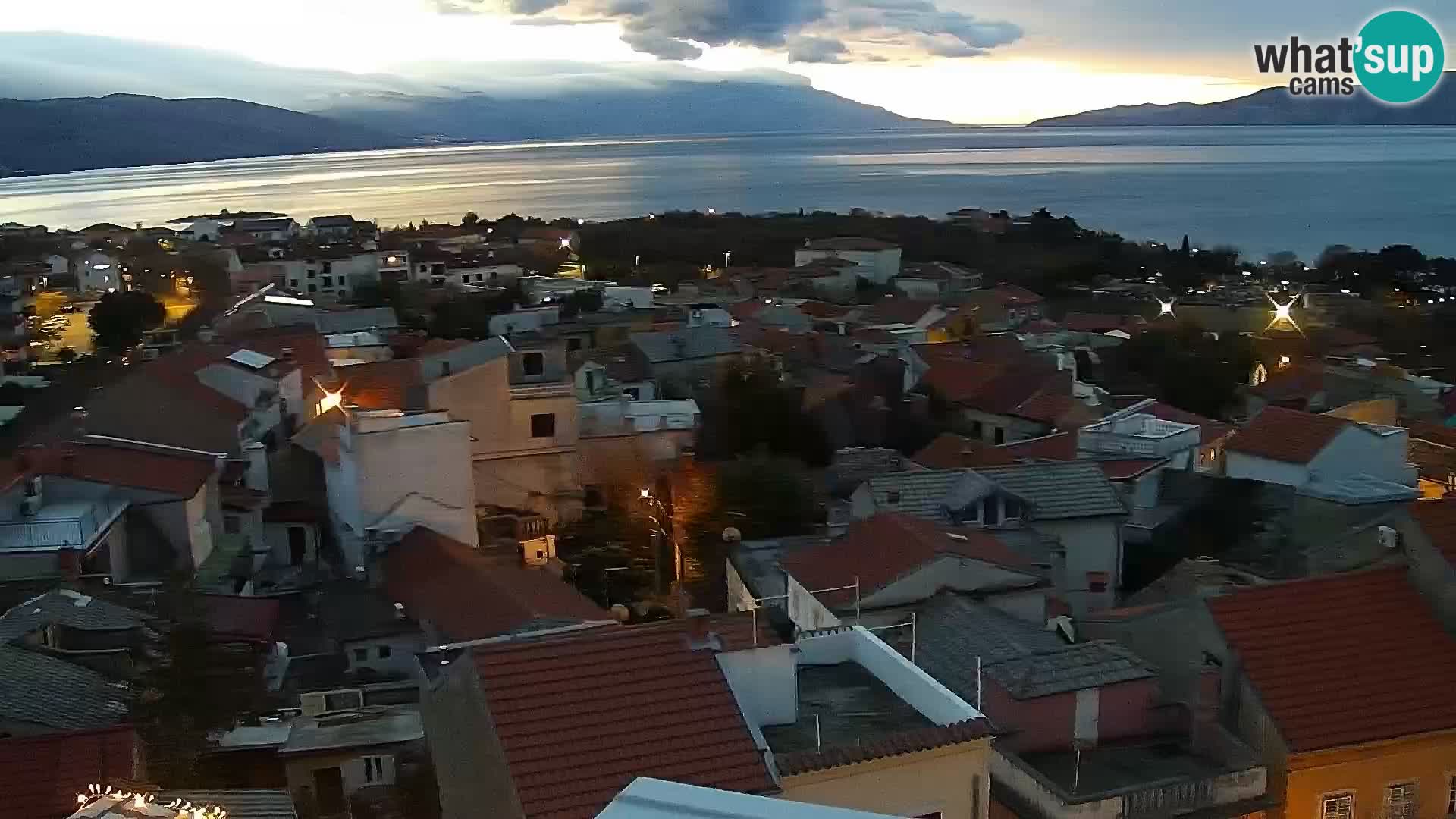 Panorama Novi Vinodolski live cam Dalmatie