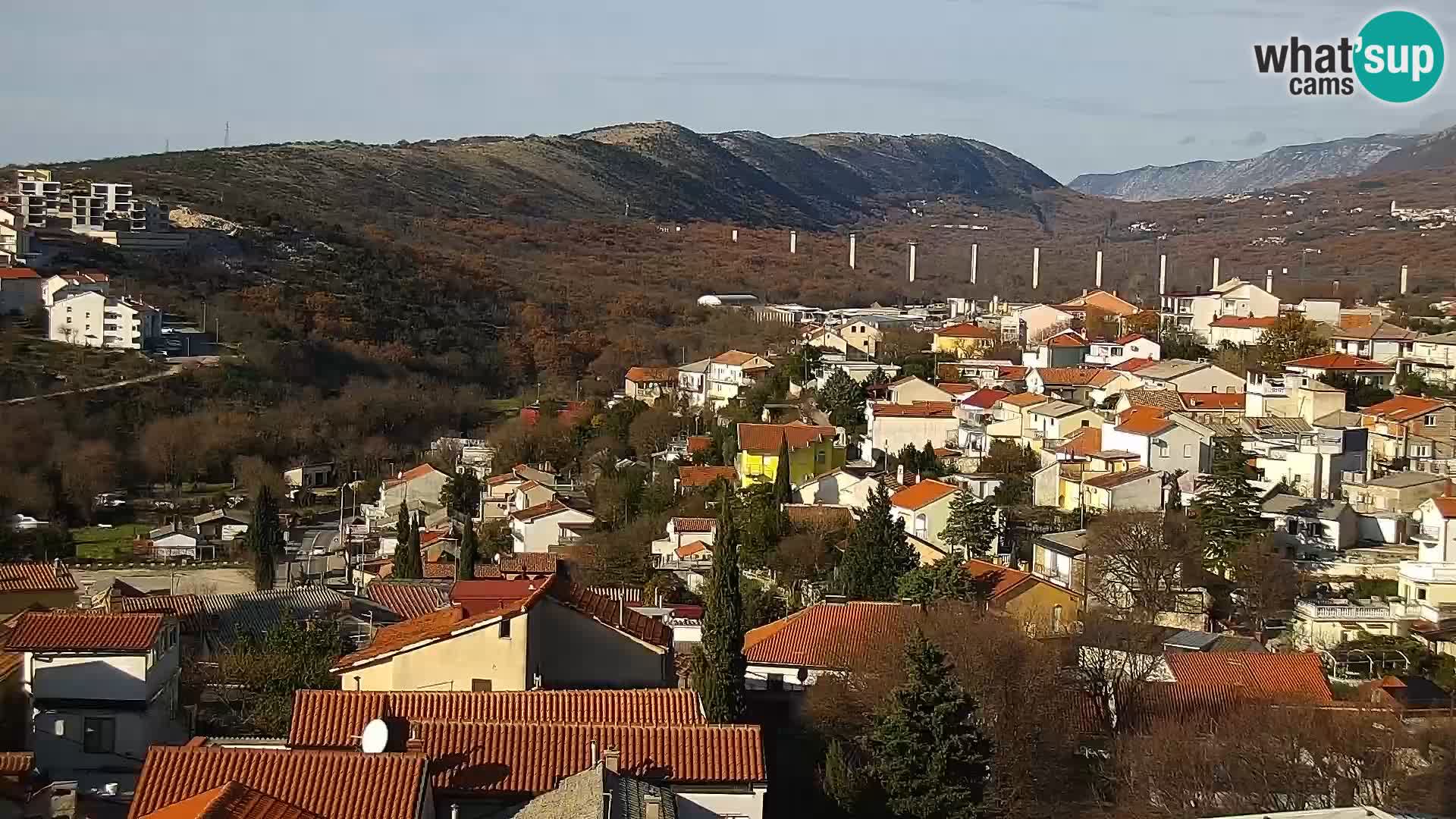 Panorama Novi Vinodolski live cam Dalmatie