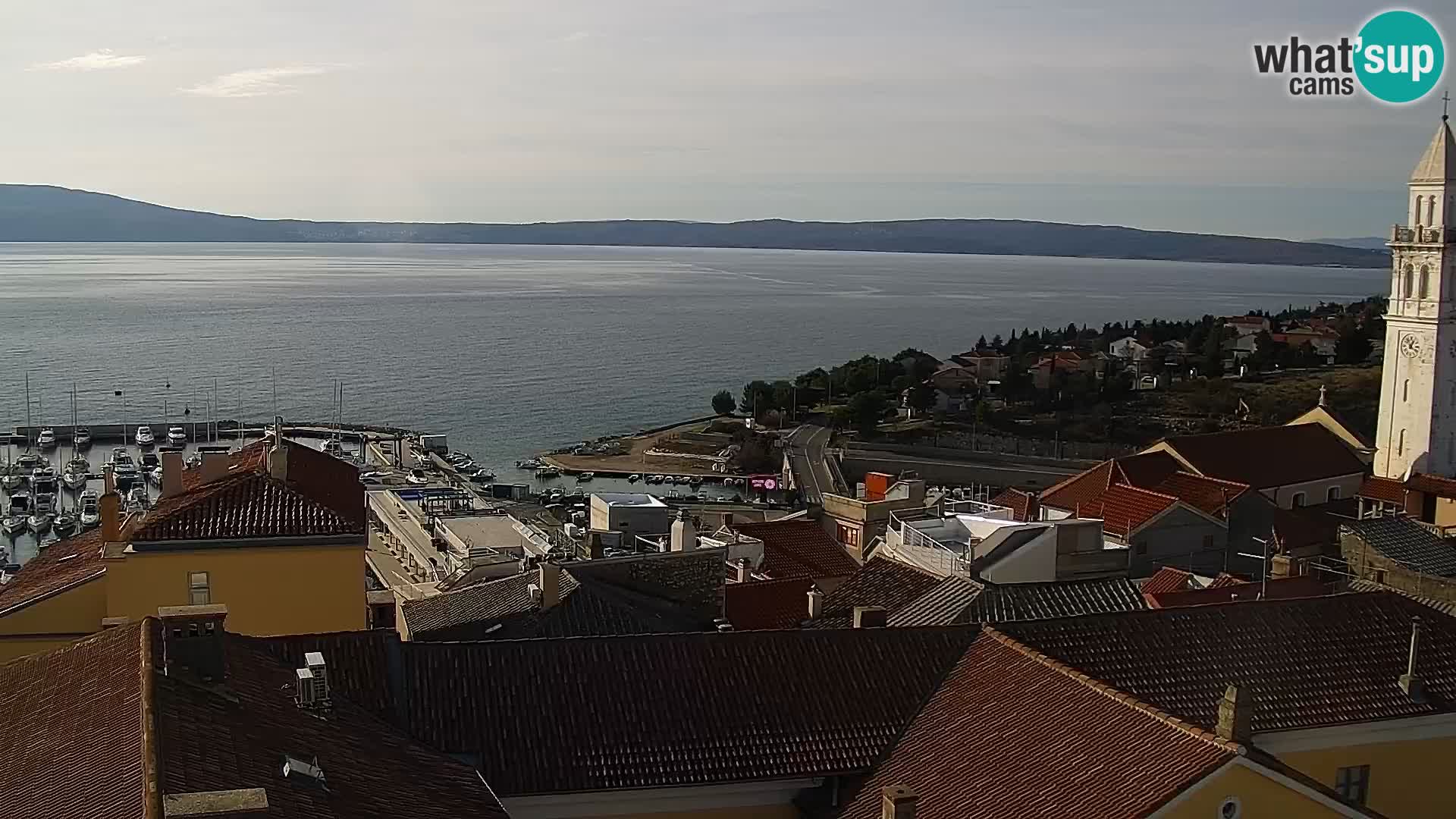 Panorama Novi Vinodolski live cam Dalmatie