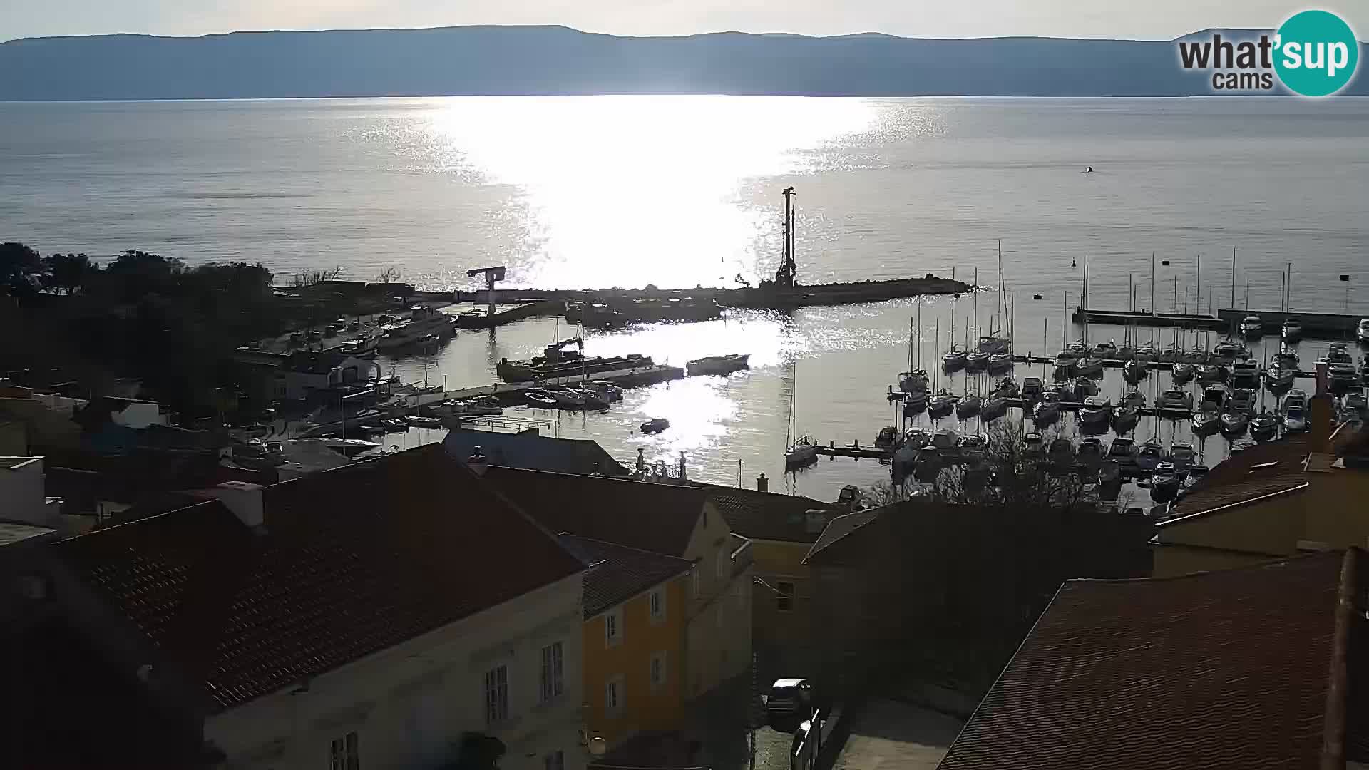 Panorama Novi Vinodolski live cam Dalmatie