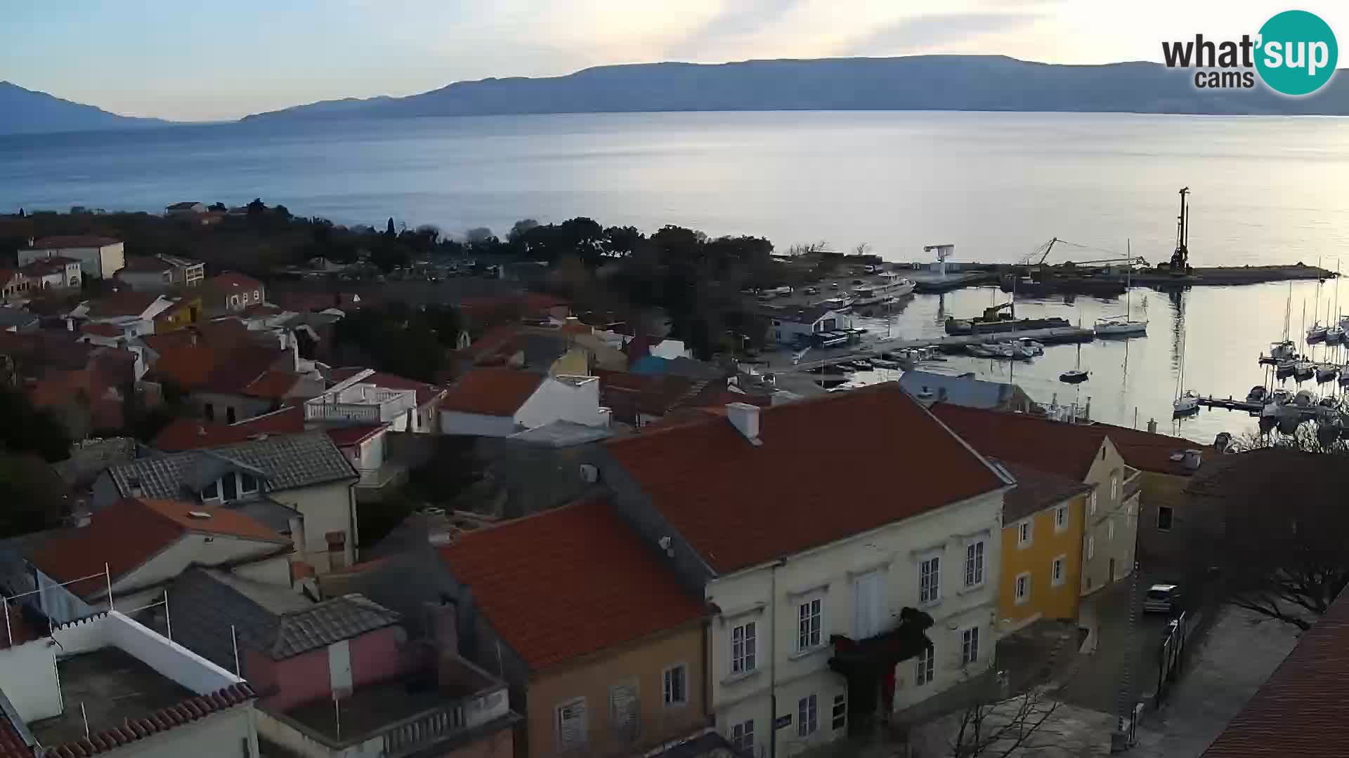 Panorama Novi Vinodolski live cam Dalmatie