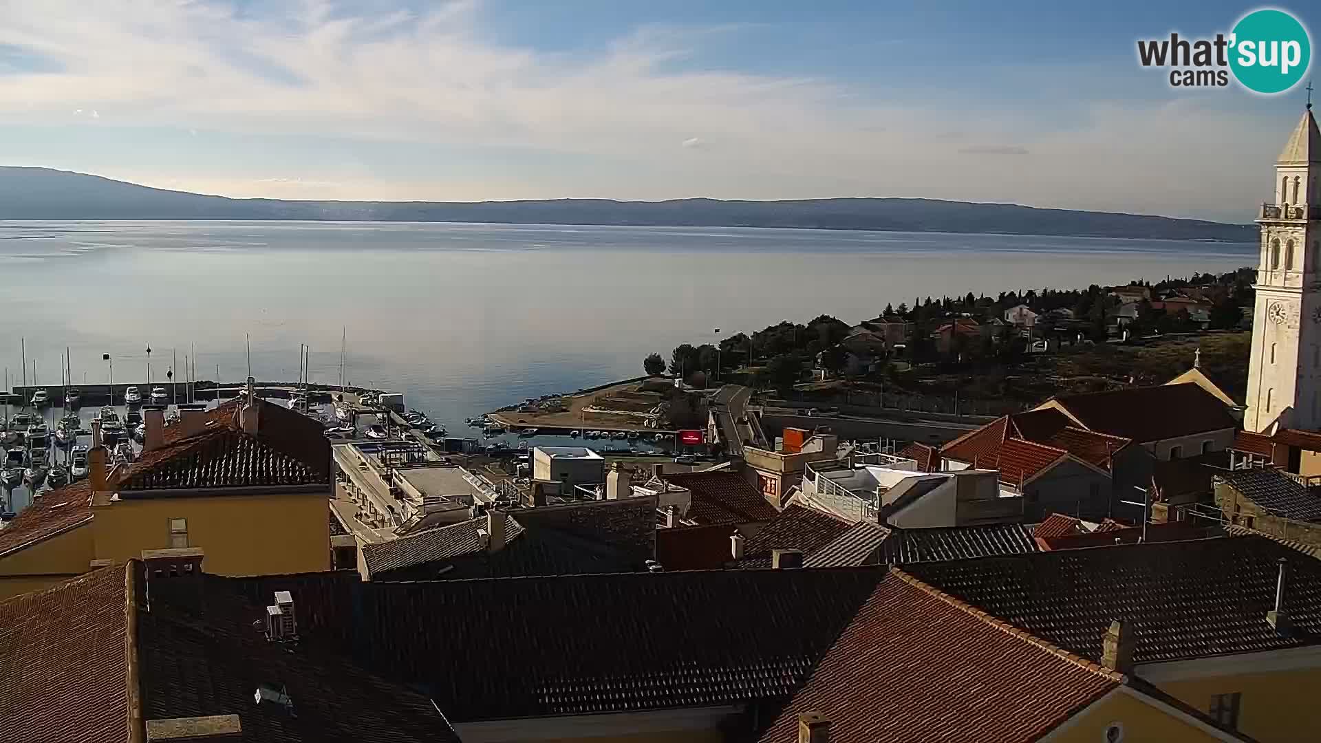 Novi Vinodolski panorama – Dalmacija web kamera