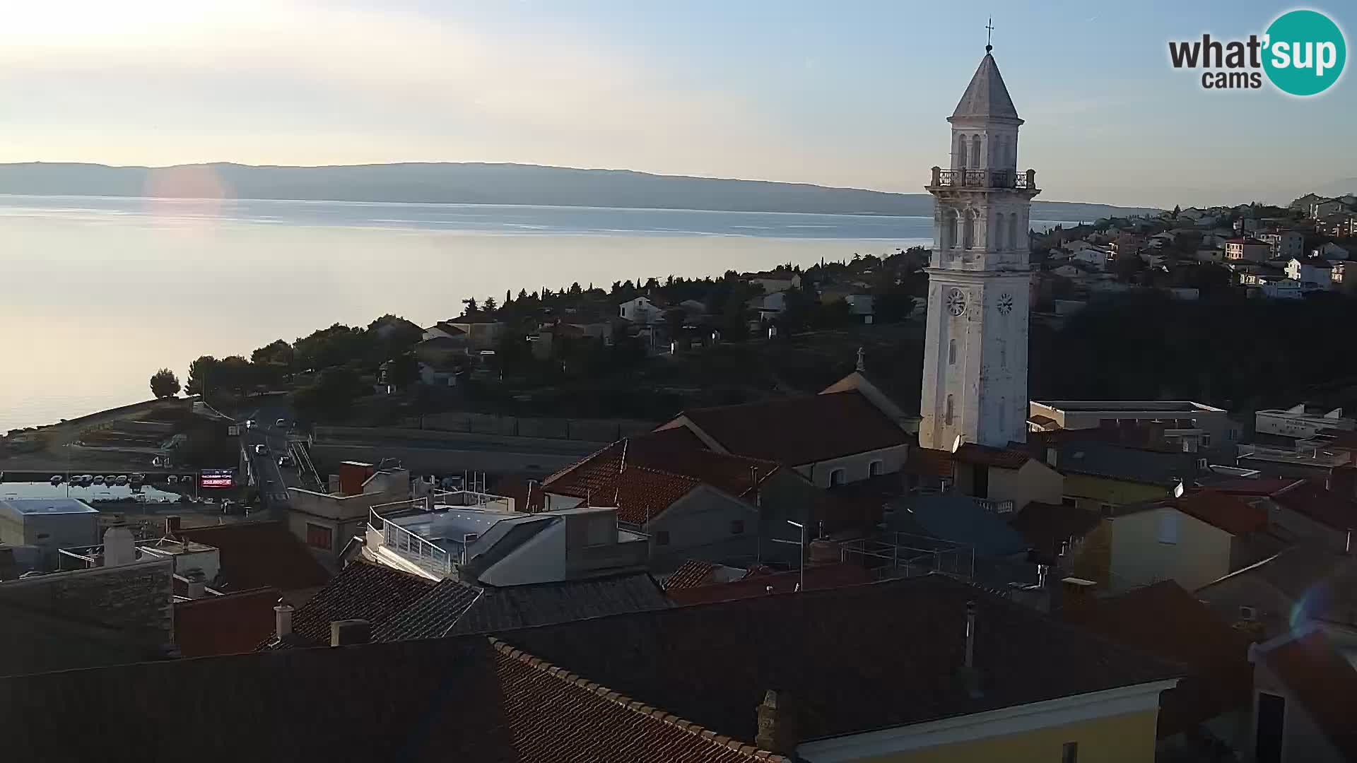 Novi Vinodolski panorama – Dalmacija web kamera