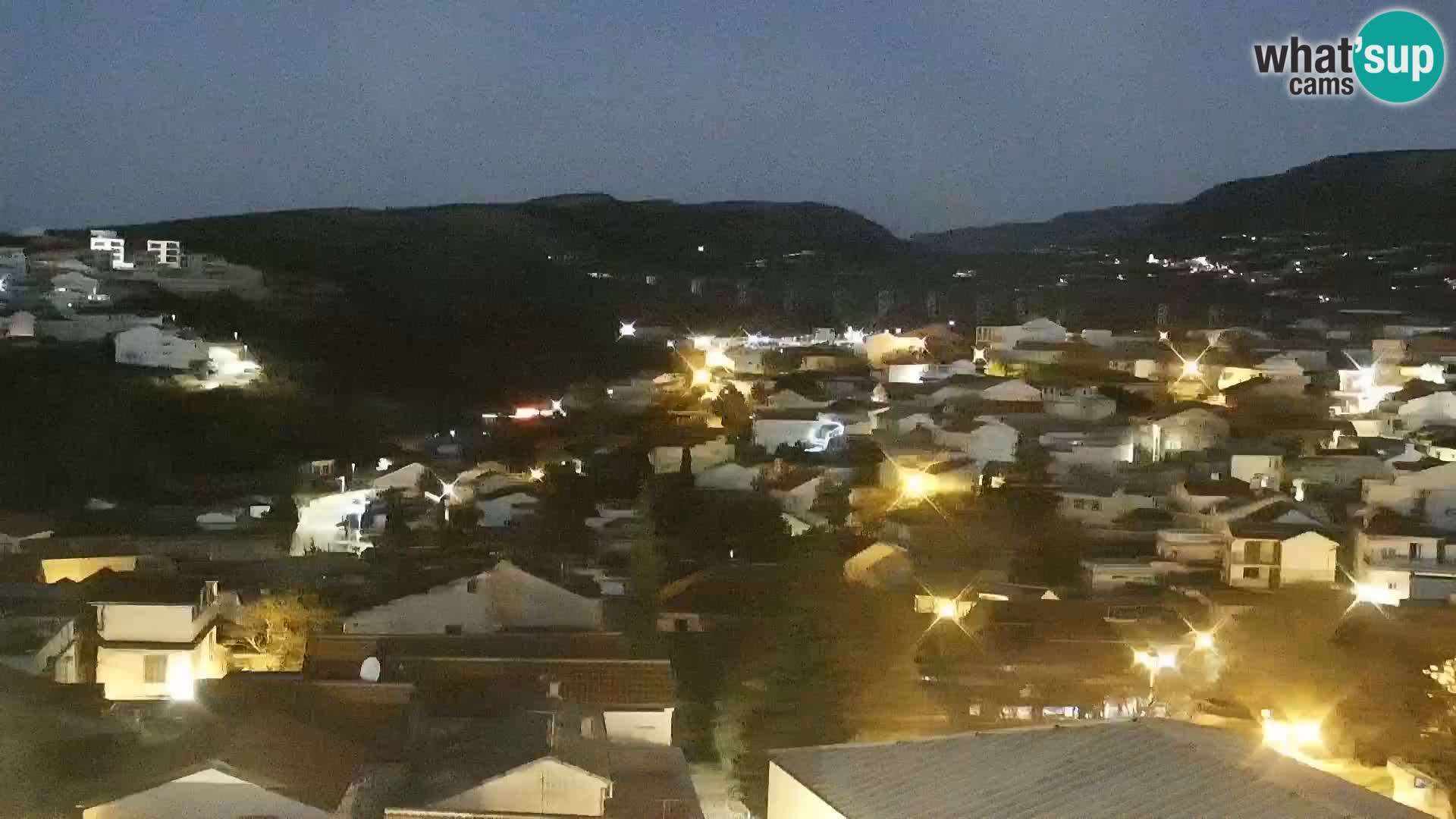 Panorama Novi Vinodolski live cam Dalmatie