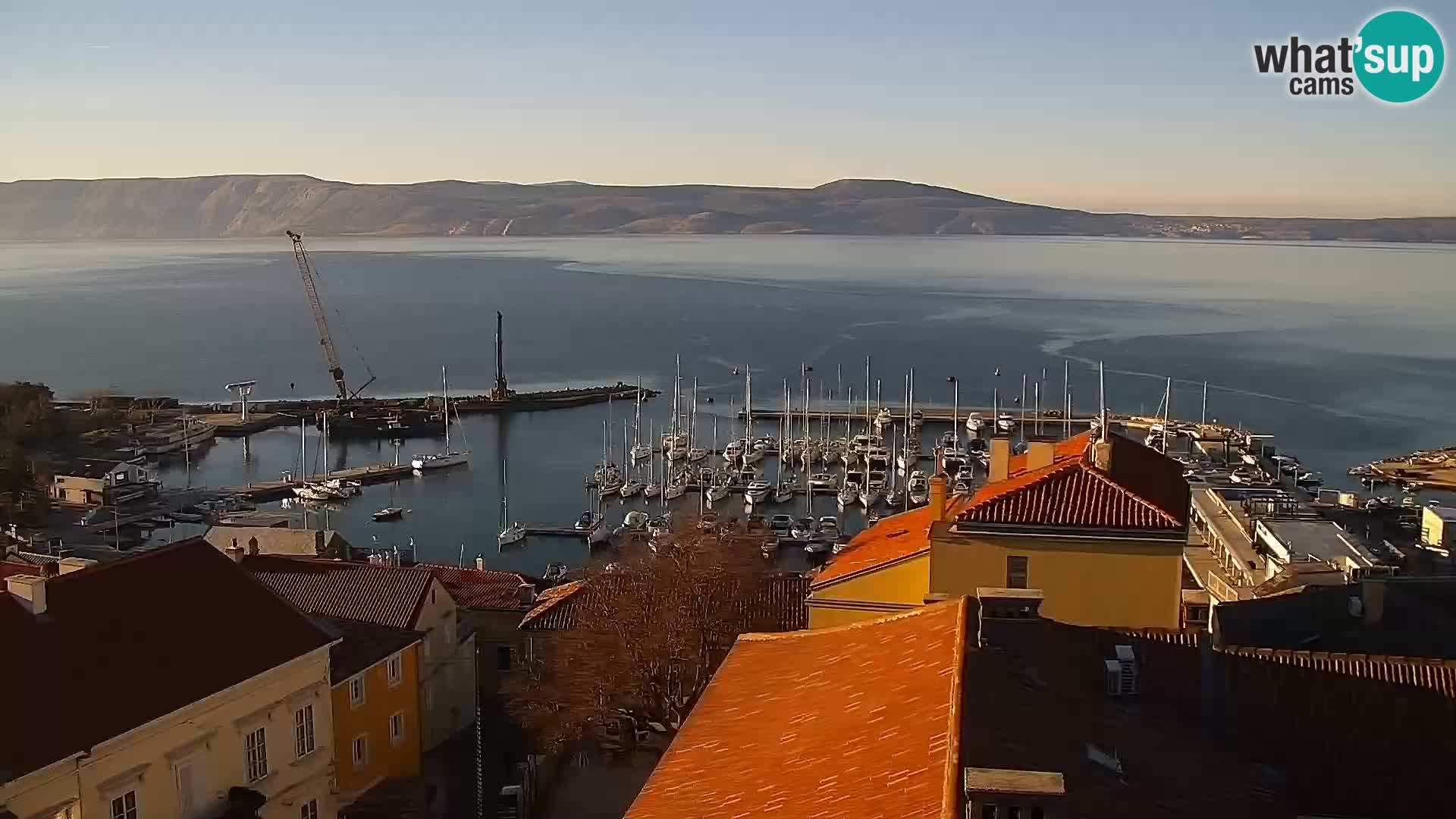 Novi Vinodolski panorama – Dalmacija web kamera