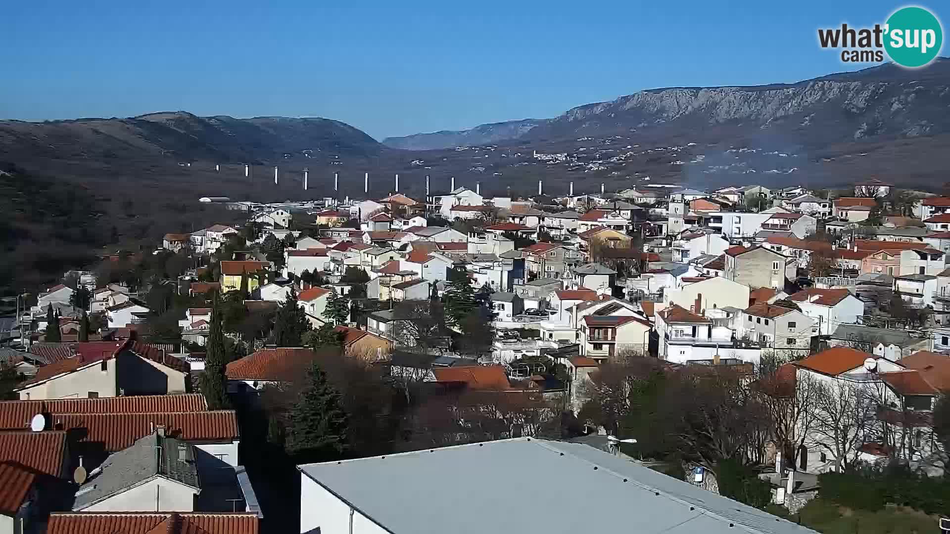 Panorama Novi Vinodolski live cam Dalmatie