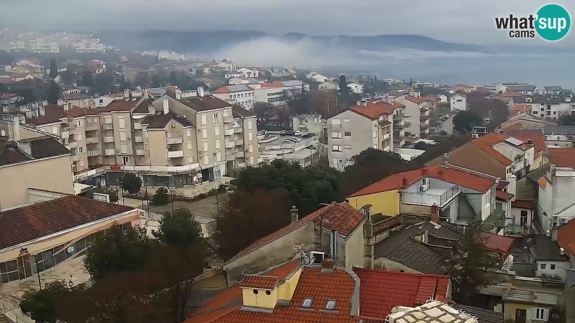 Panorama Novi Vinodolski live cam Dalmatie