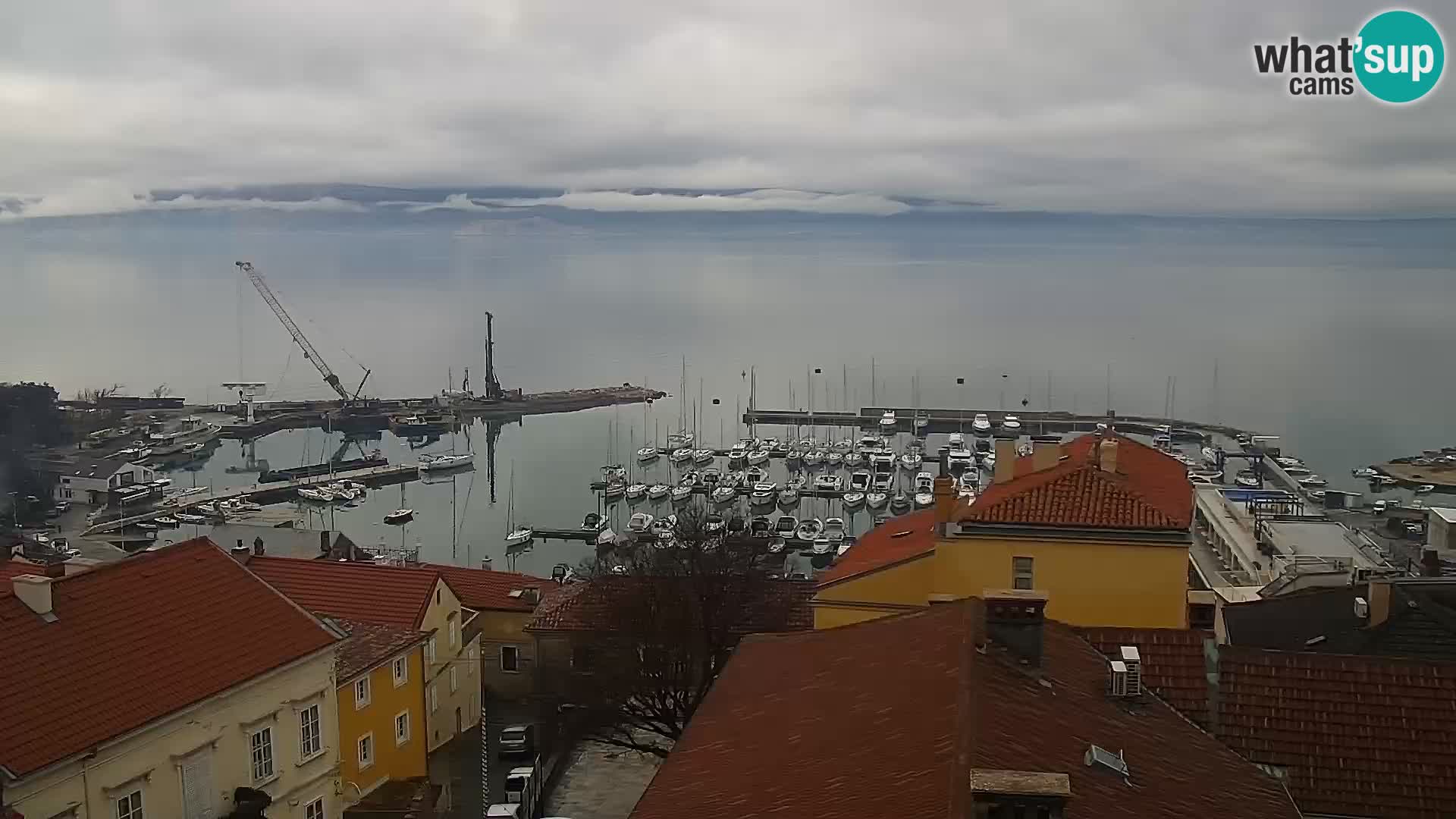 Novi Vinodolski panorama – Dalmacija web kamera