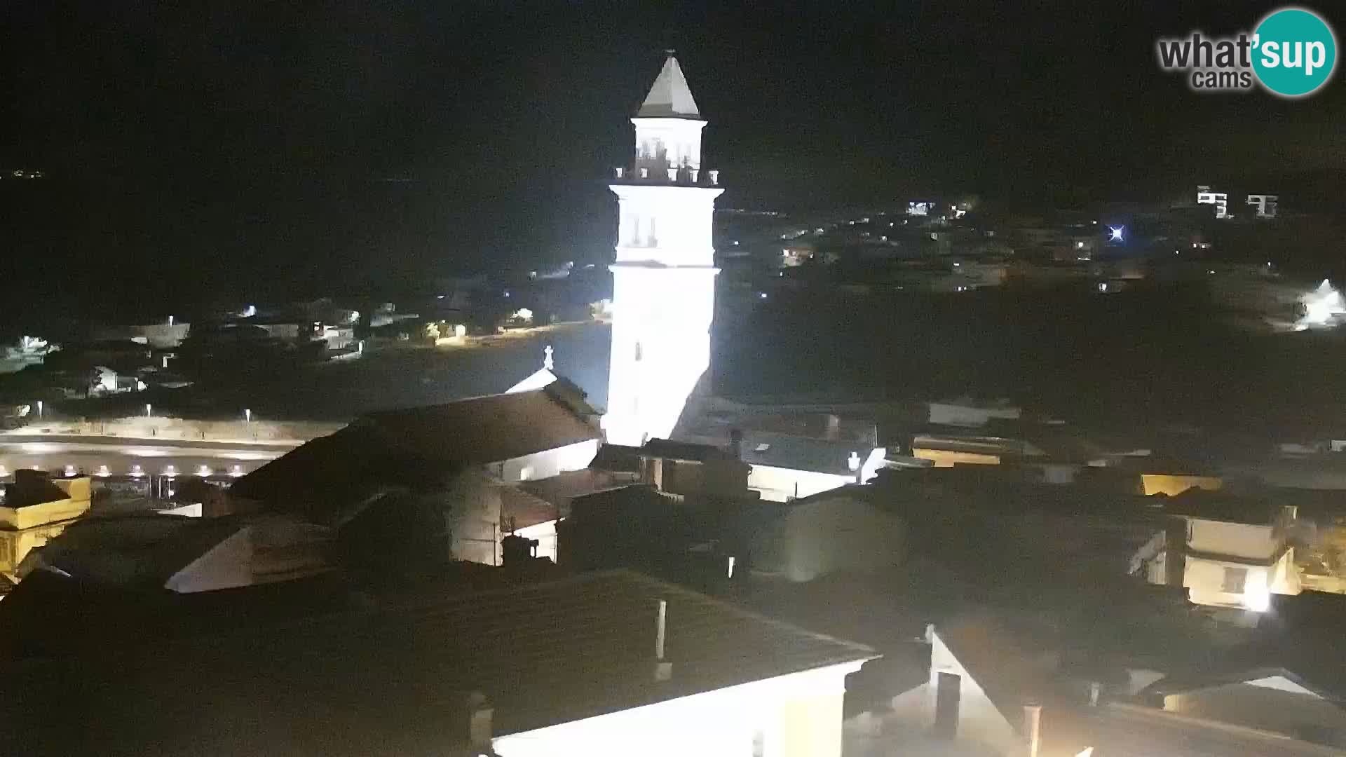 Panorama Novi Vinodolski live cam Dalmatie