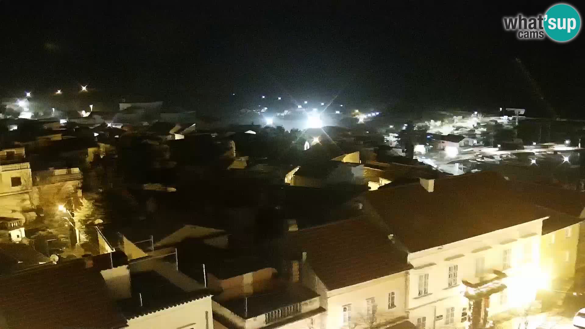 Panorama Novi Vinodolski live cam Dalmatie