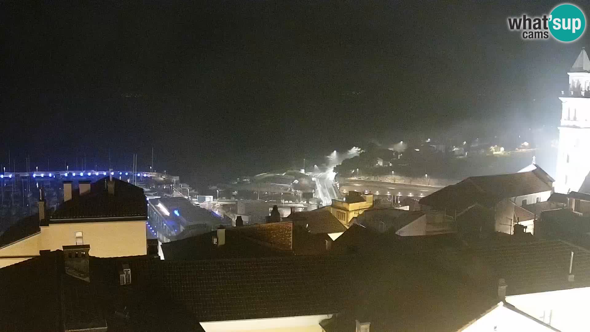 Novi Vinodolski panorama – Dalmacija web kamera