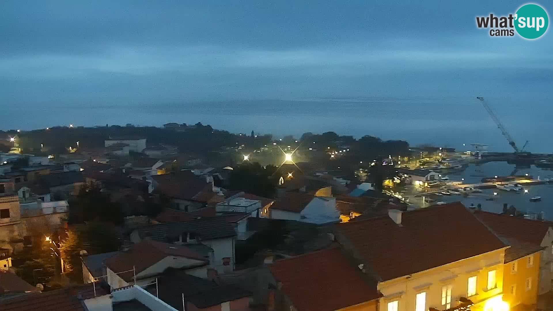 Panorama Novi Vinodolski live cam Dalmatie
