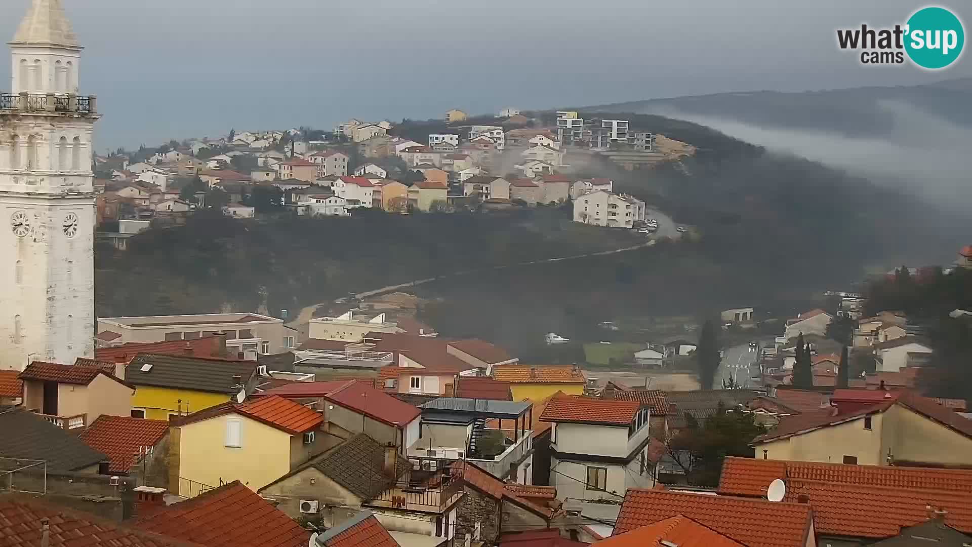 Panorama Novi Vinodolski live cam Dalmatie