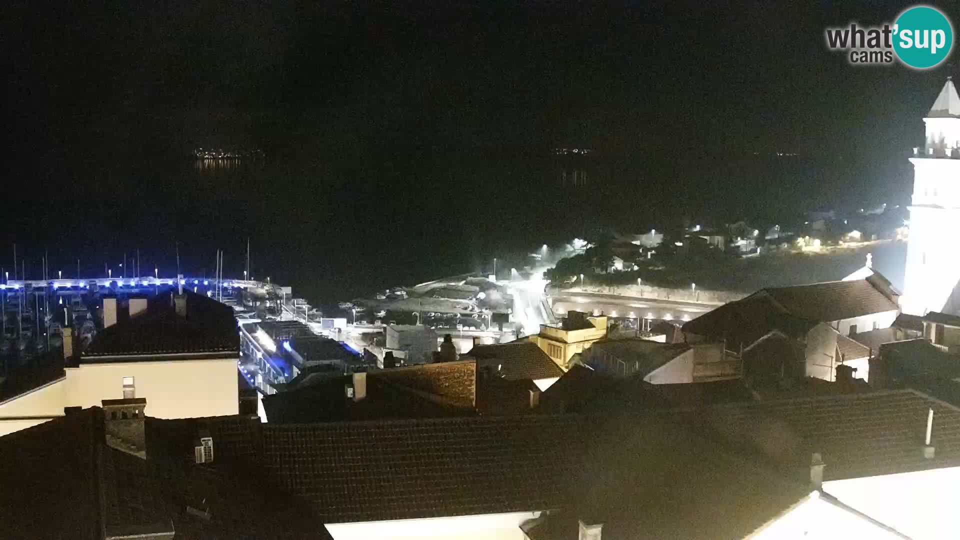 Panoramic Novi Vinodolski livecam Dalmatien