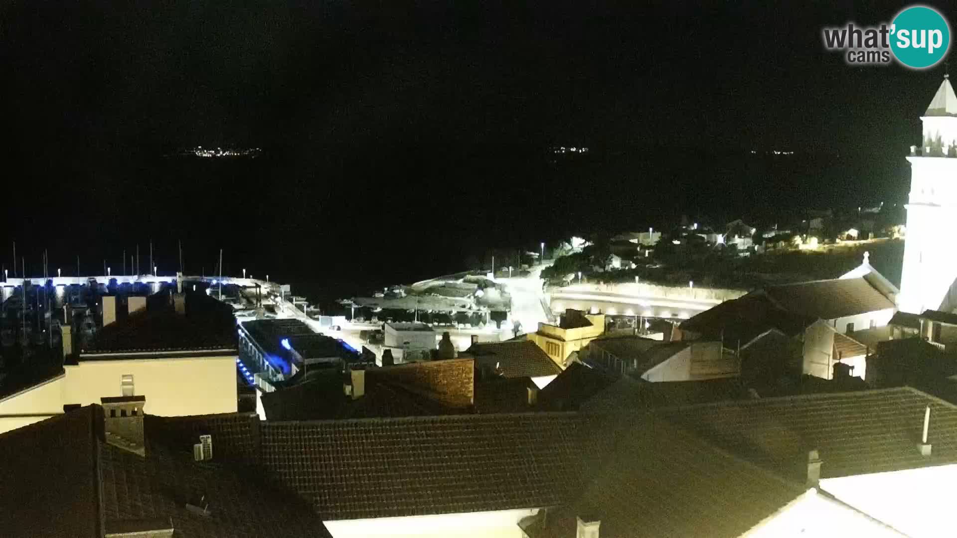 Panorama Novi Vinodolski live cam Dalmatie