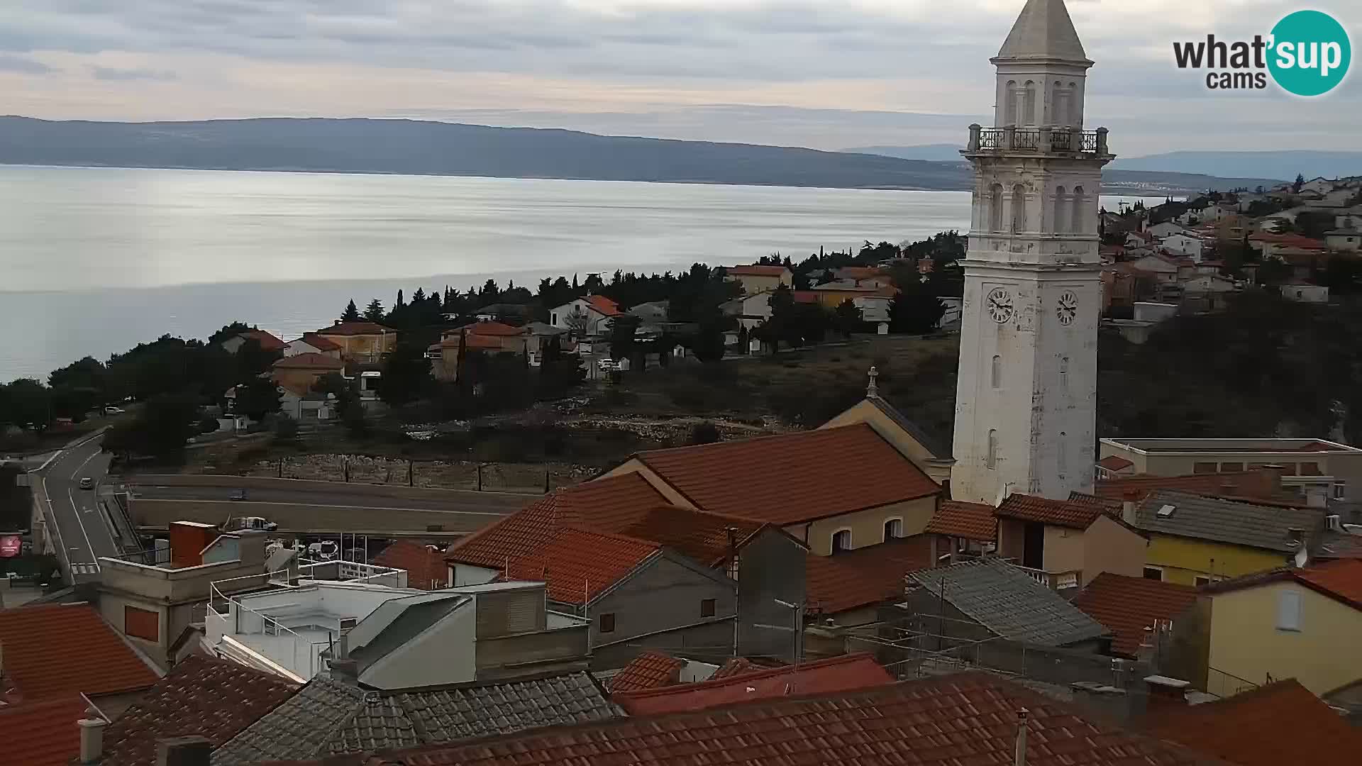 Panoramic Novi Vinodolski livecam Dalmatien