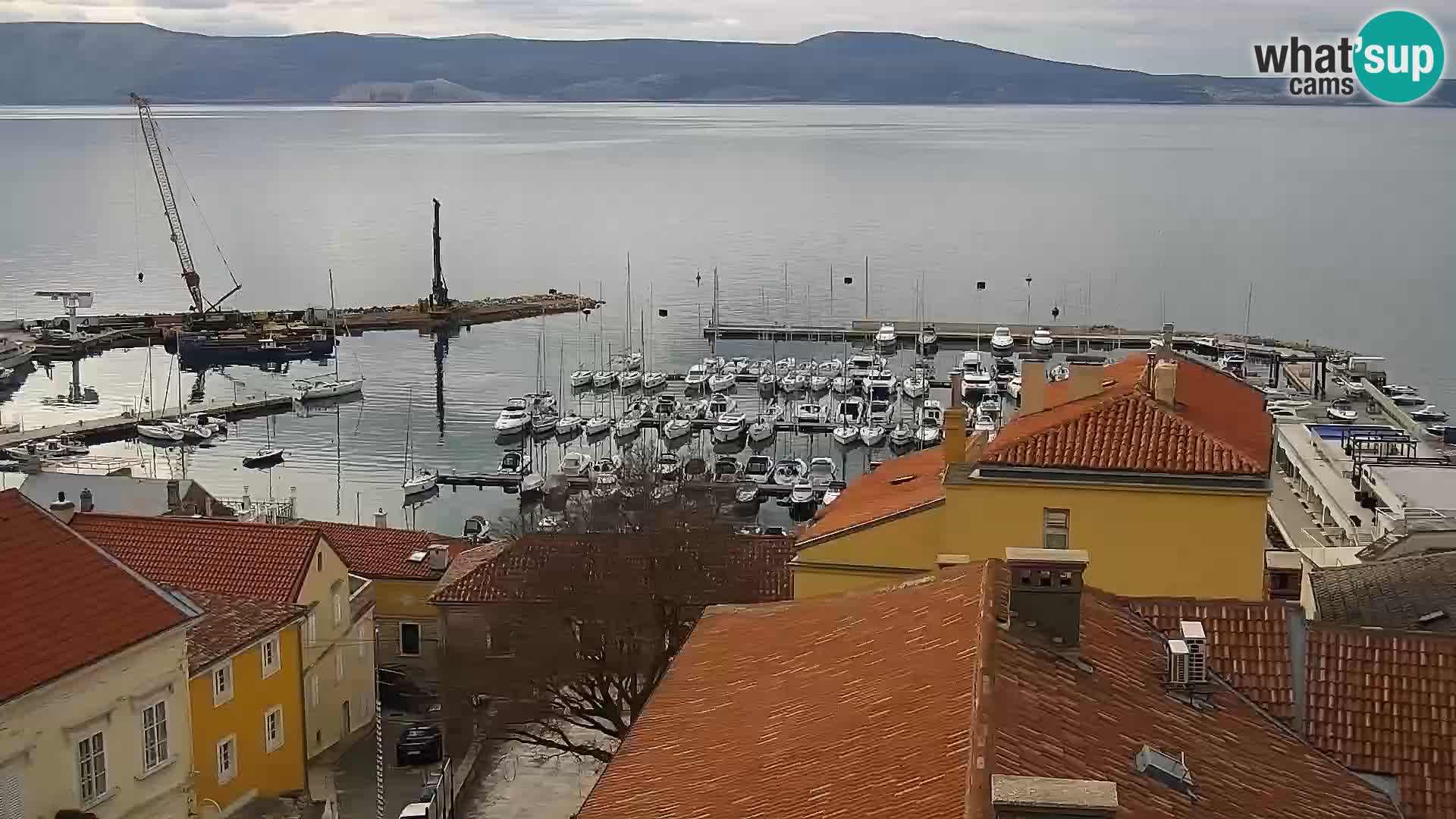Panoramic Novi Vinodolski livecam Dalmatien