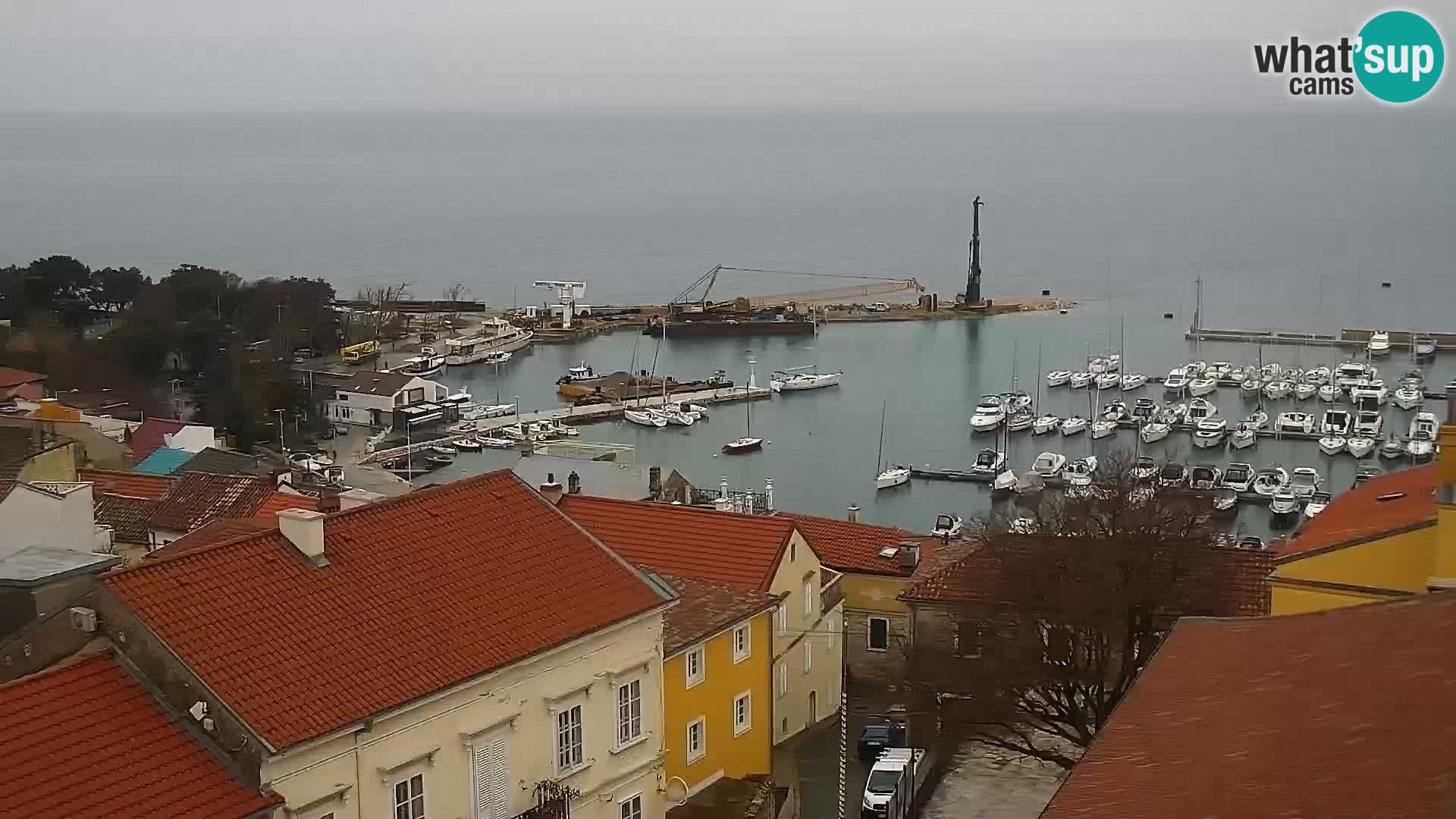 Panorama Novi Vinodolski live cam Dalmatie