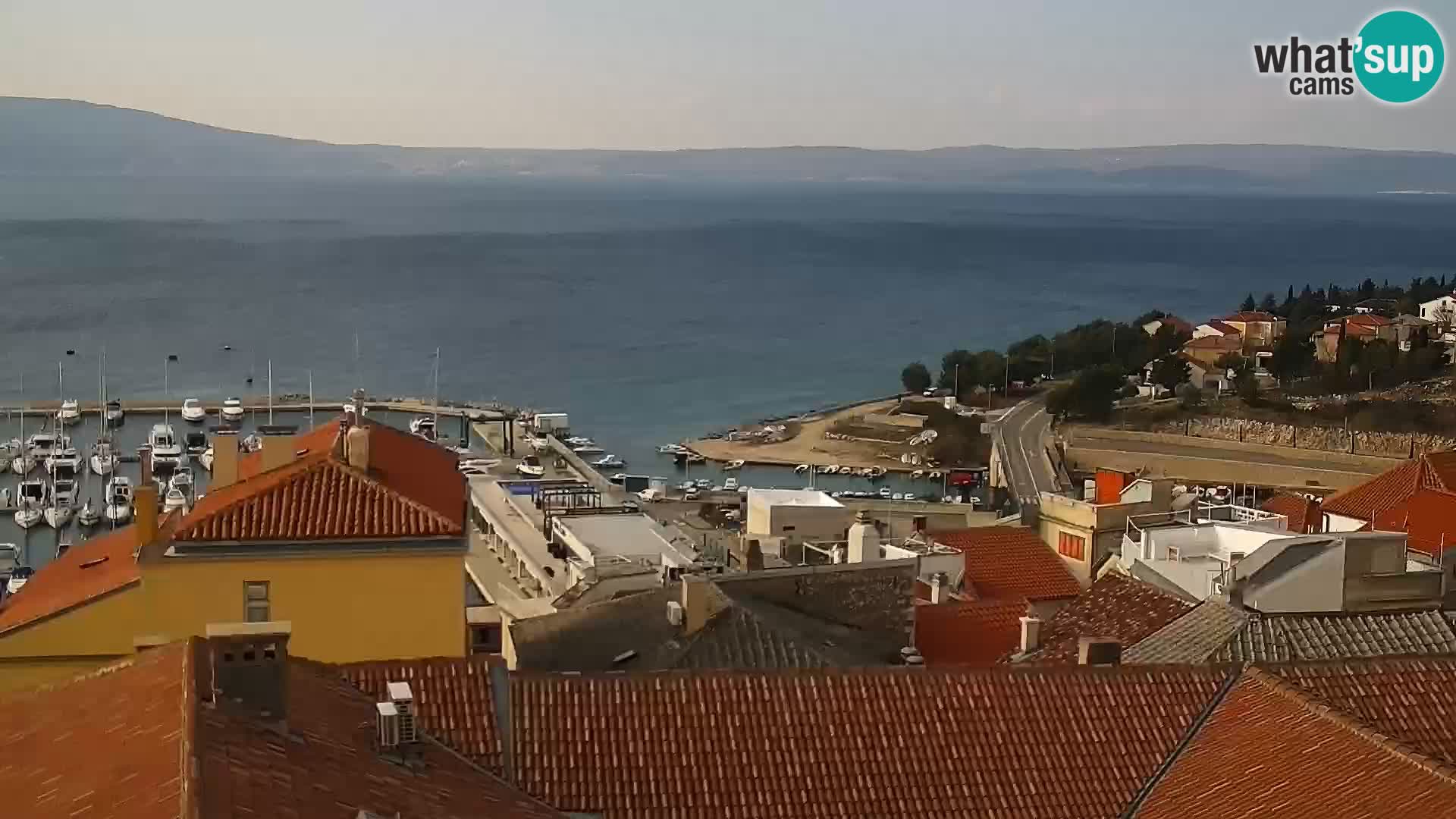 Novi Vinodolski panorama – Dalmacija web kamera