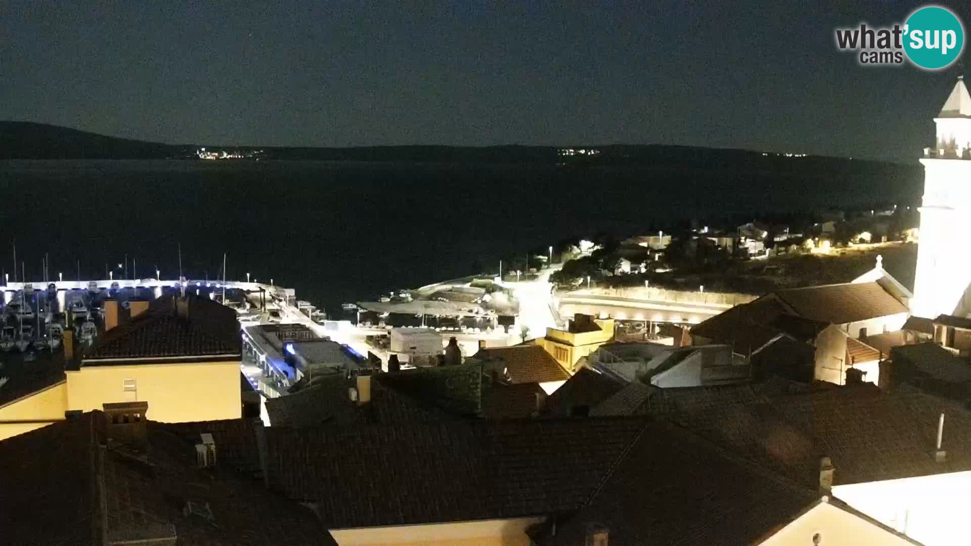Panorama Novi Vinodolski live cam Dalmatie