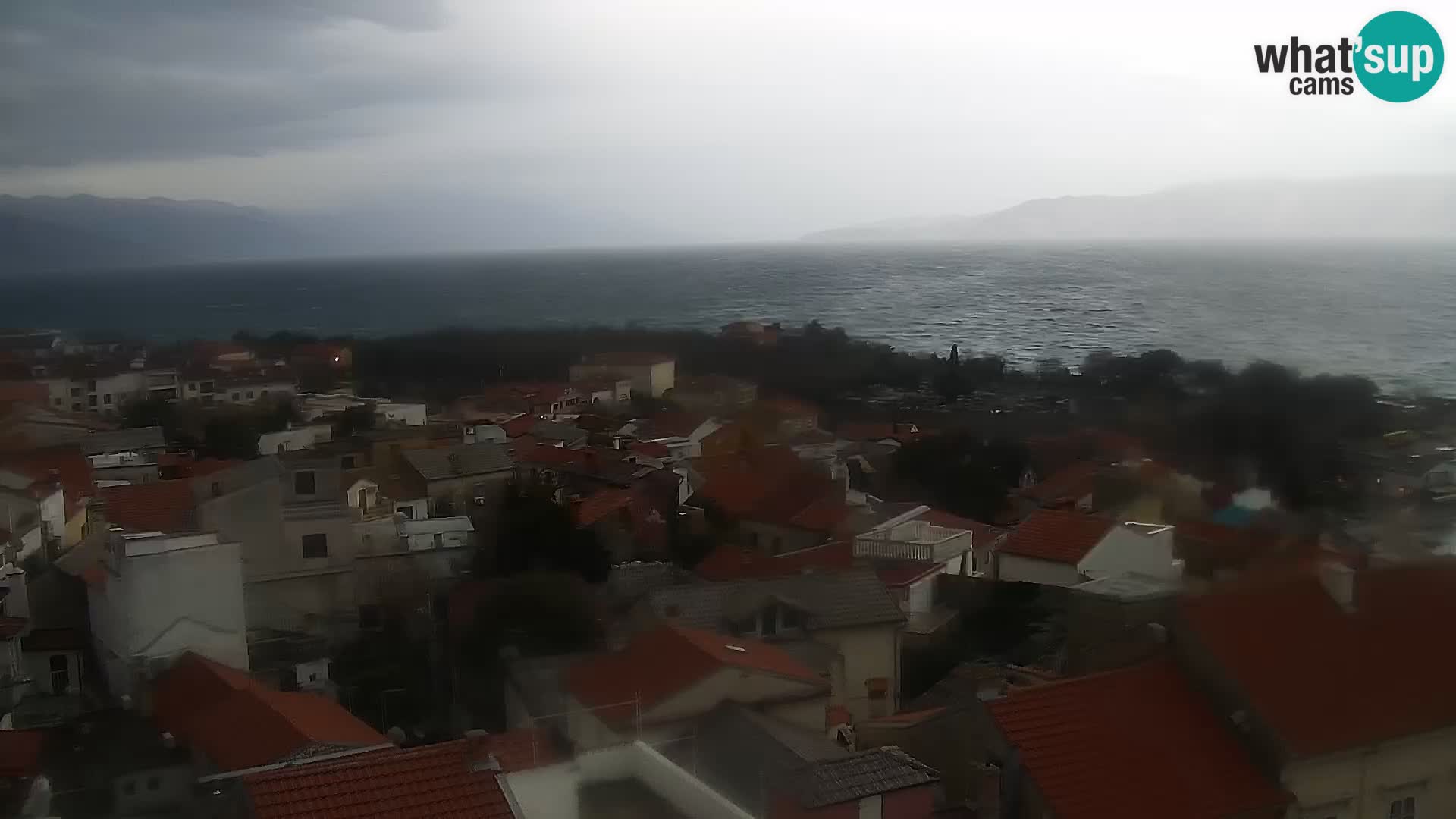 Novi Vinodolski panorama – Dalmacija web kamera