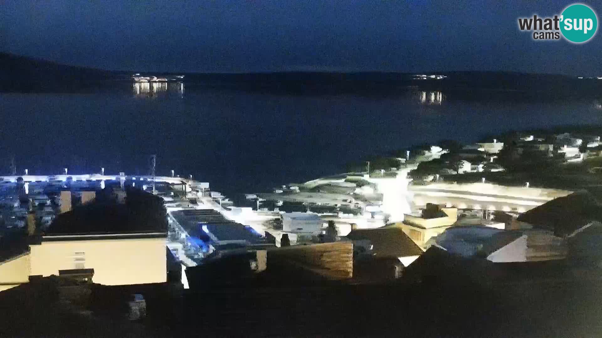 Panorama Novi Vinodolski live cam Dalmatie