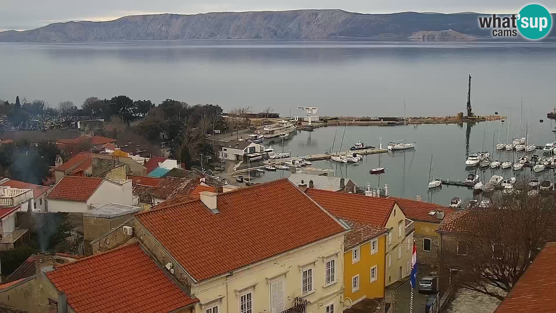 Novi Vinodolski panorama – Dalmacija web kamera