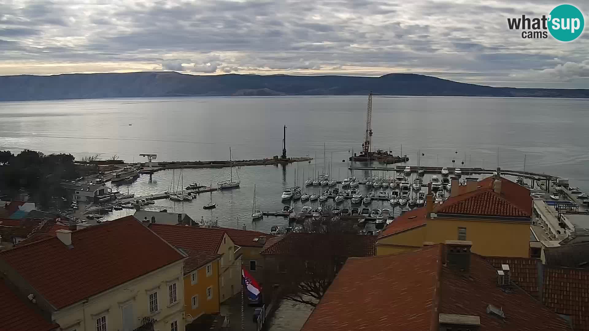 Novi Vinodolski panorama – Dalmacija web kamera