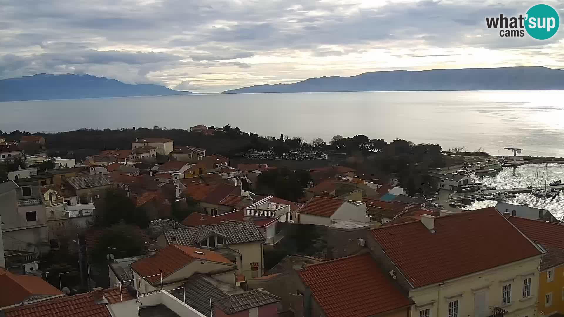 Panorama Novi Vinodolski live cam Dalmatie