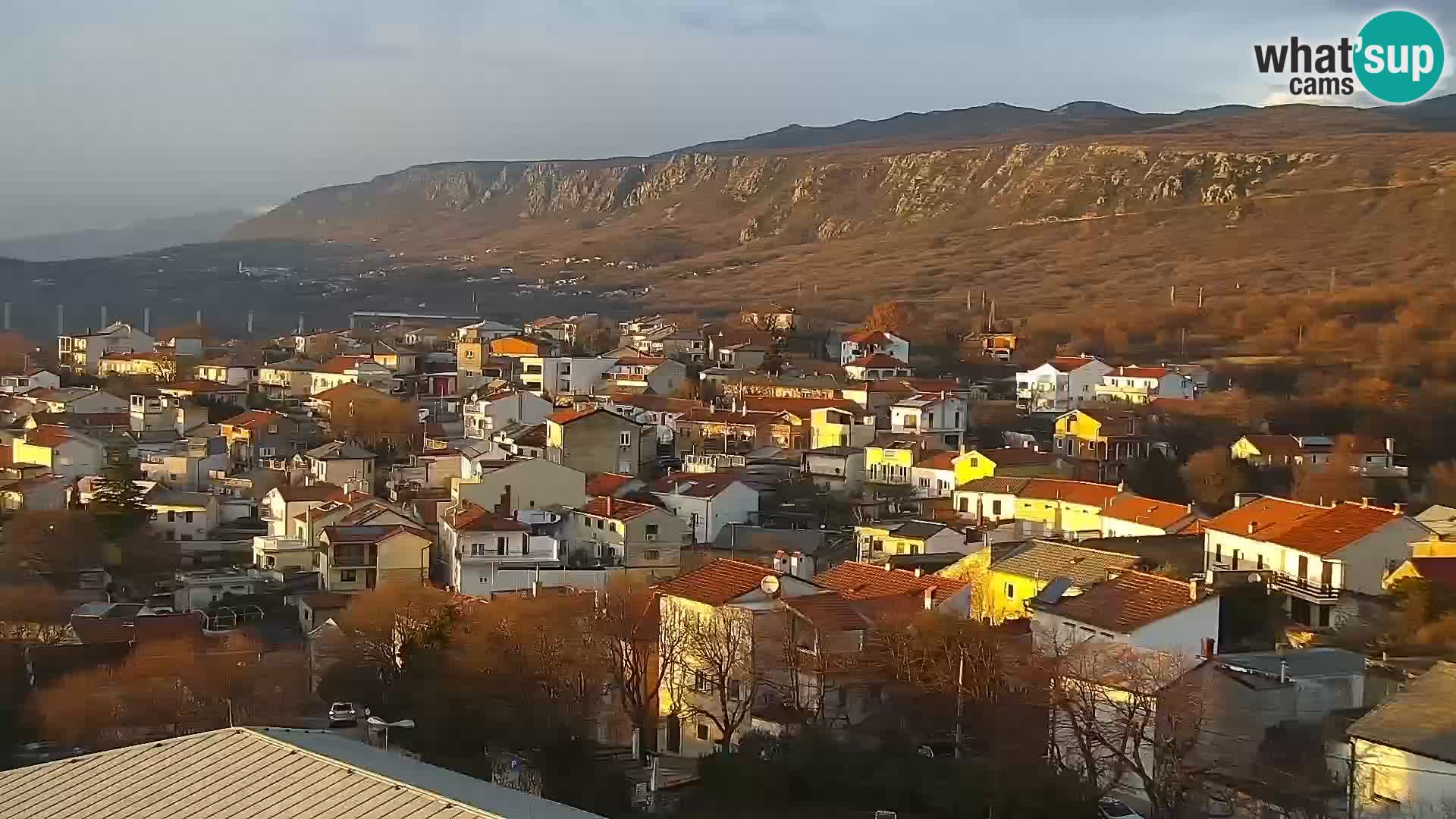 Panoramska spletna kamera Novi Vinodolski – Dalmacija v živo