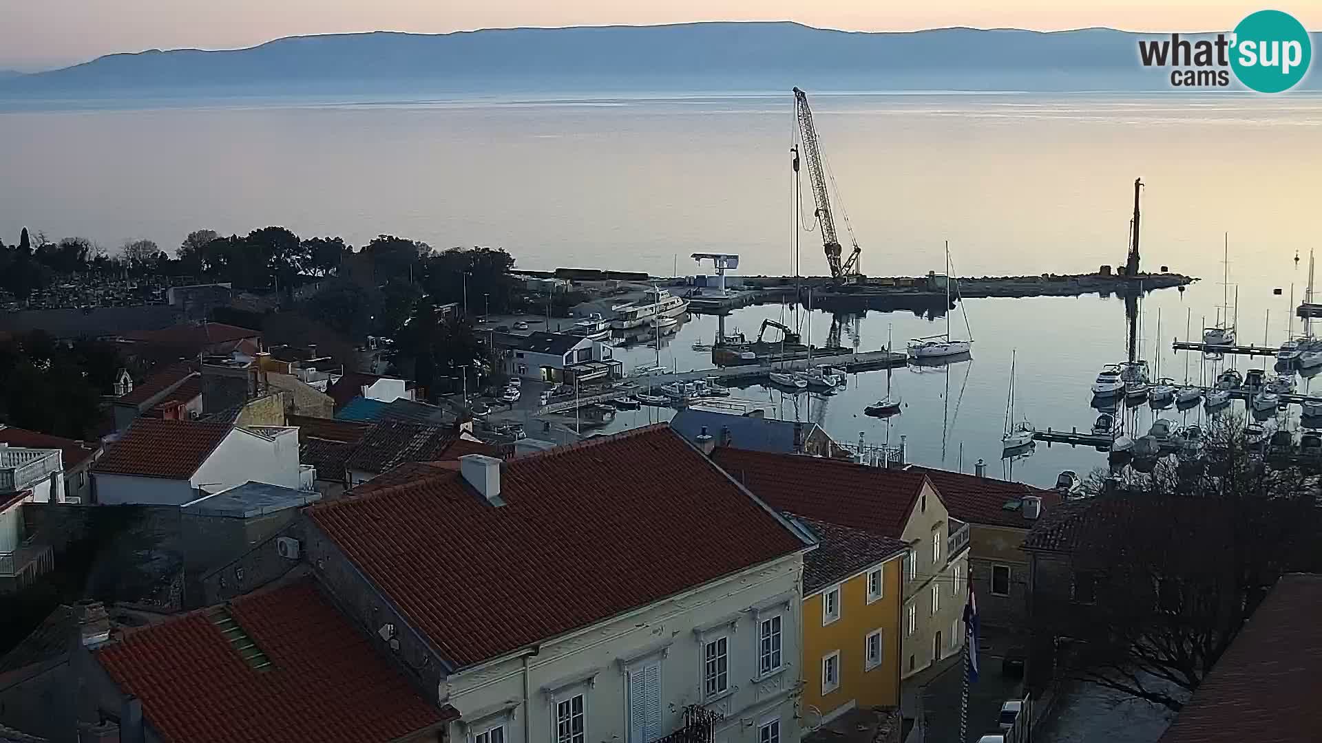 Panoramic Novi Vinodolski livecam Dalmatien