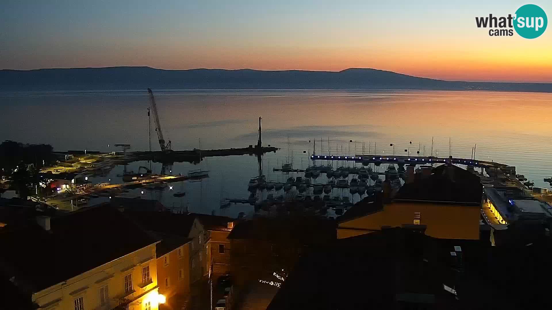 Novi Vinodolski panorama – Dalmacija web kamera
