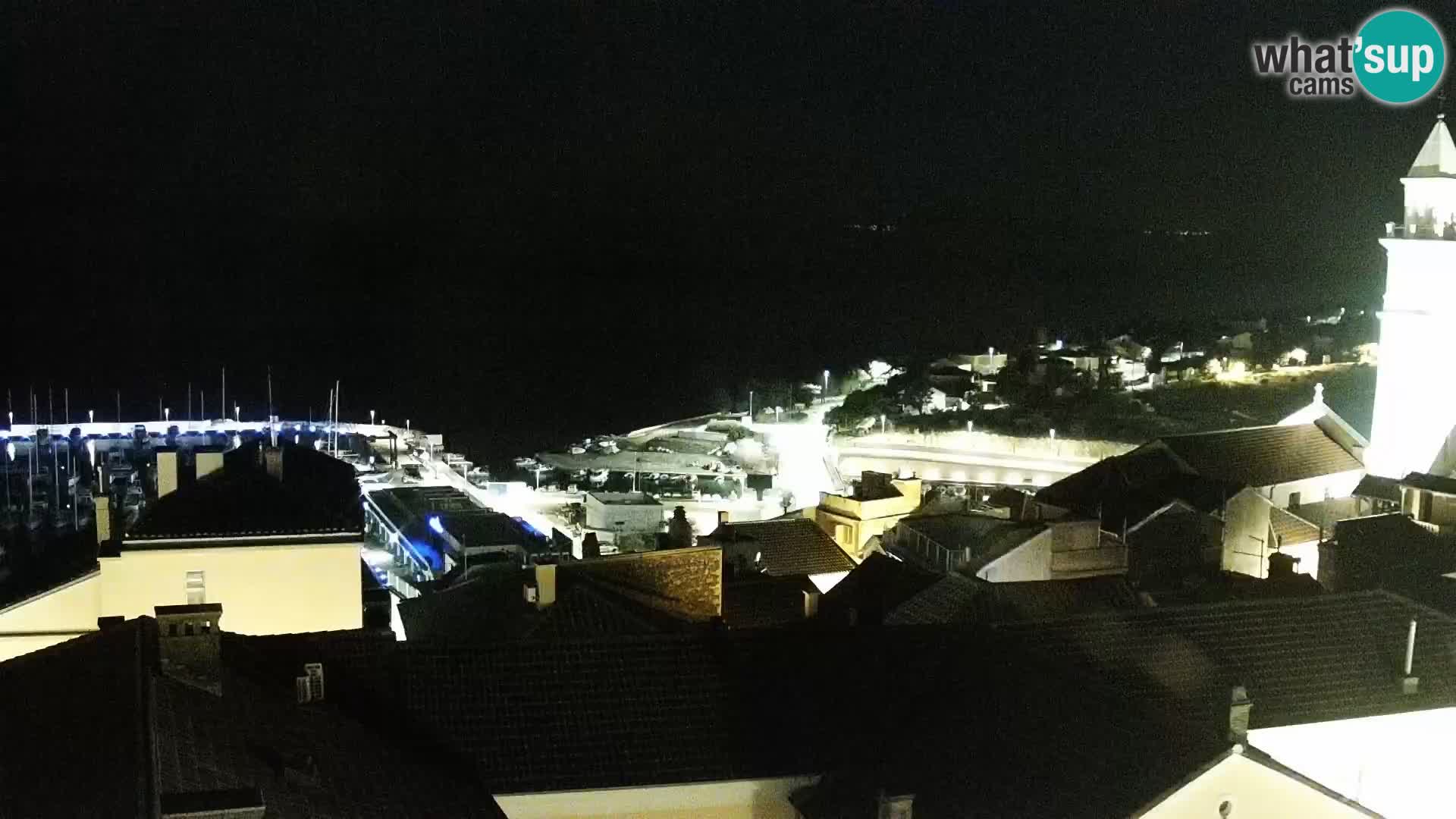 Panoramska spletna kamera Novi Vinodolski – Dalmacija v živo