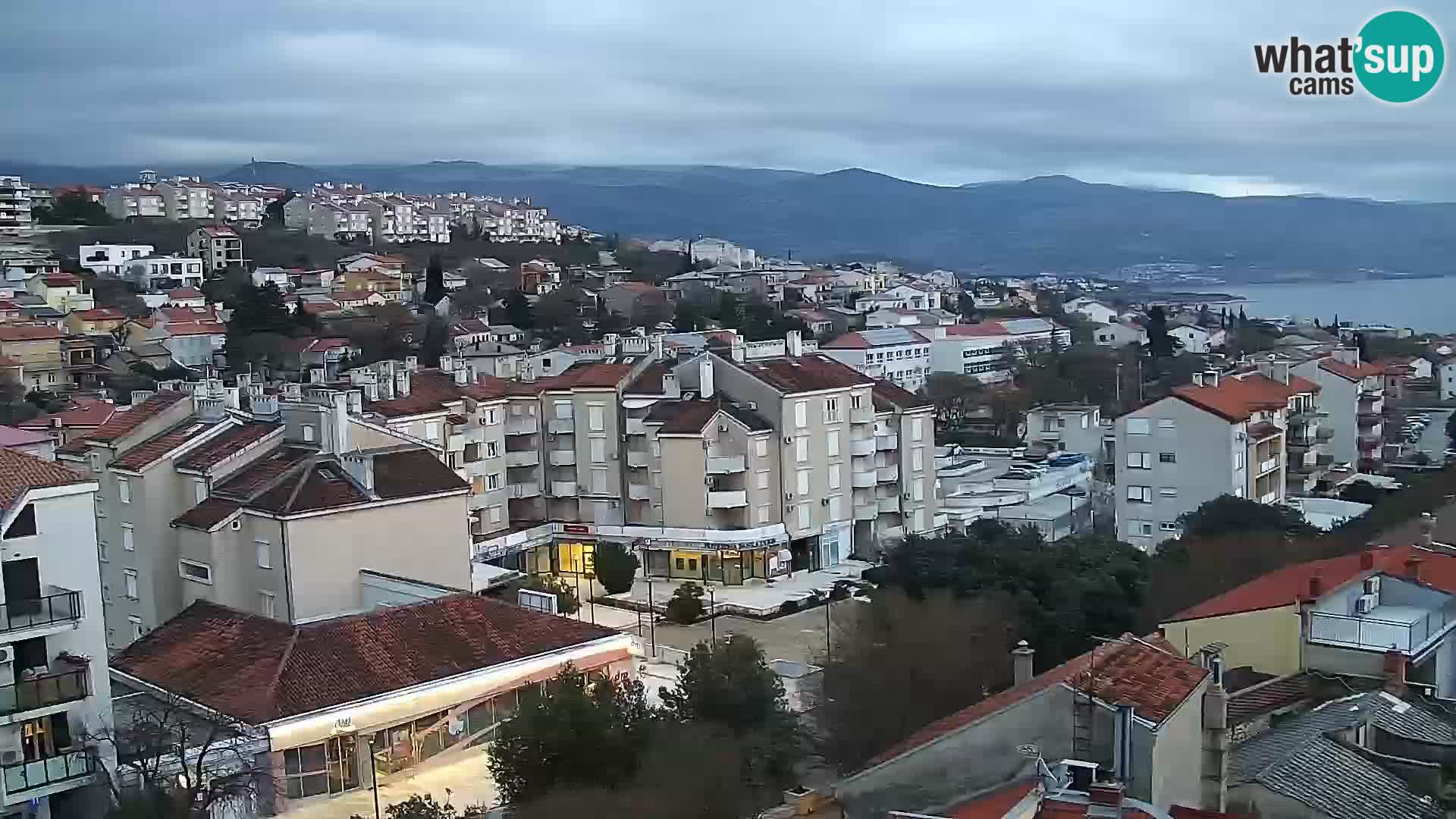 Panorama Novi Vinodolski live cam Dalmatie