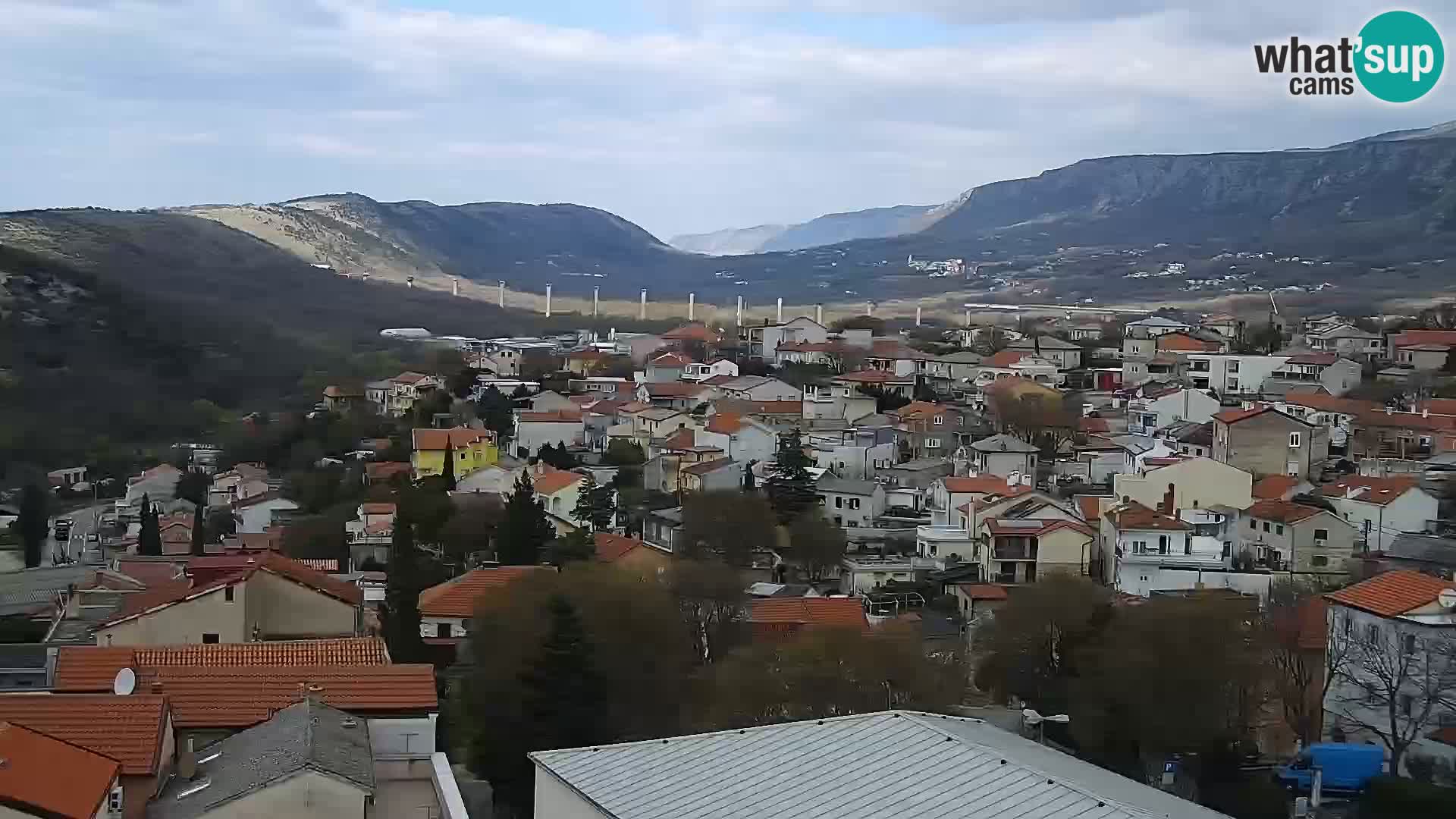 Panorama Novi Vinodolski live cam Dalmatie