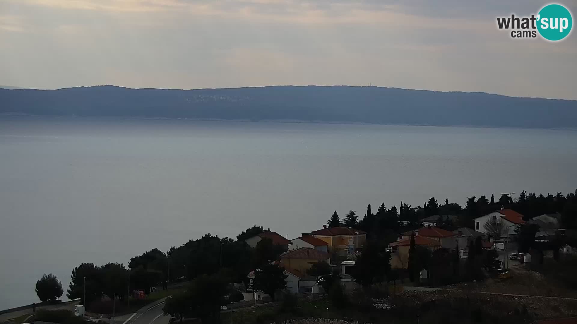 Panorama Novi Vinodolski live cam Dalmatie