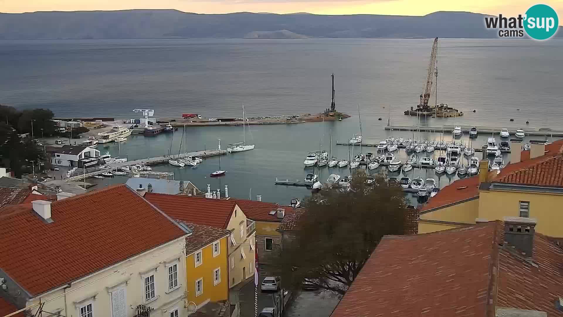 Novi Vinodolski panorama – Dalmacija web kamera