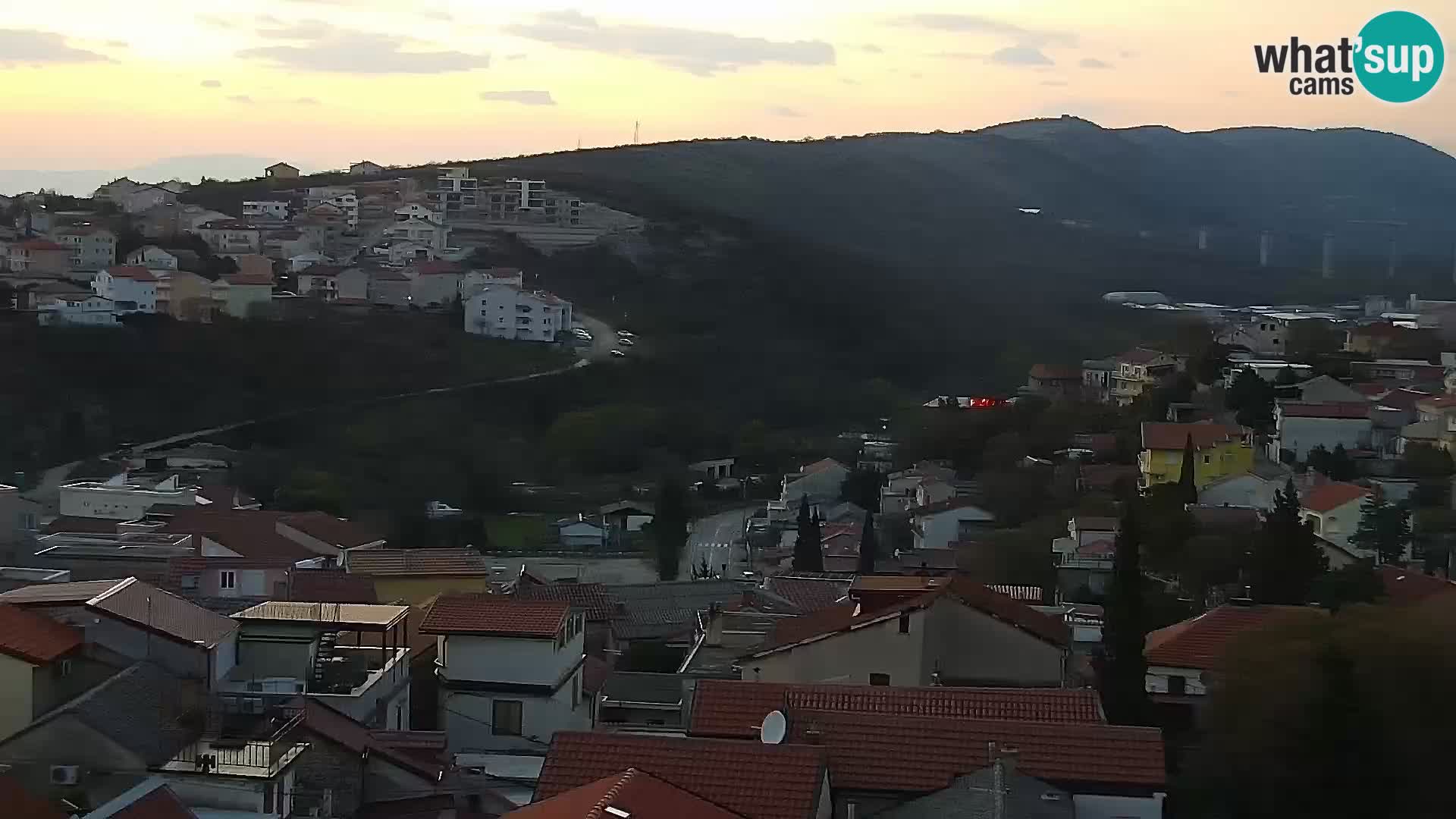 Panorama Novi Vinodolski live cam Dalmatie