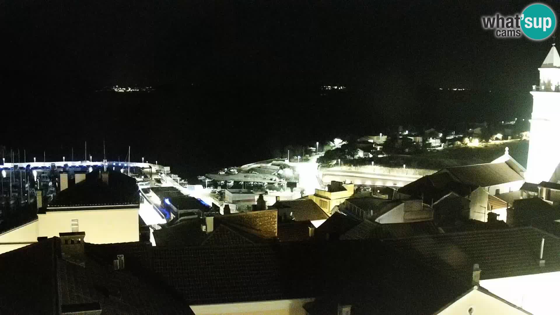 Panorama Novi Vinodolski live cam Dalmatie