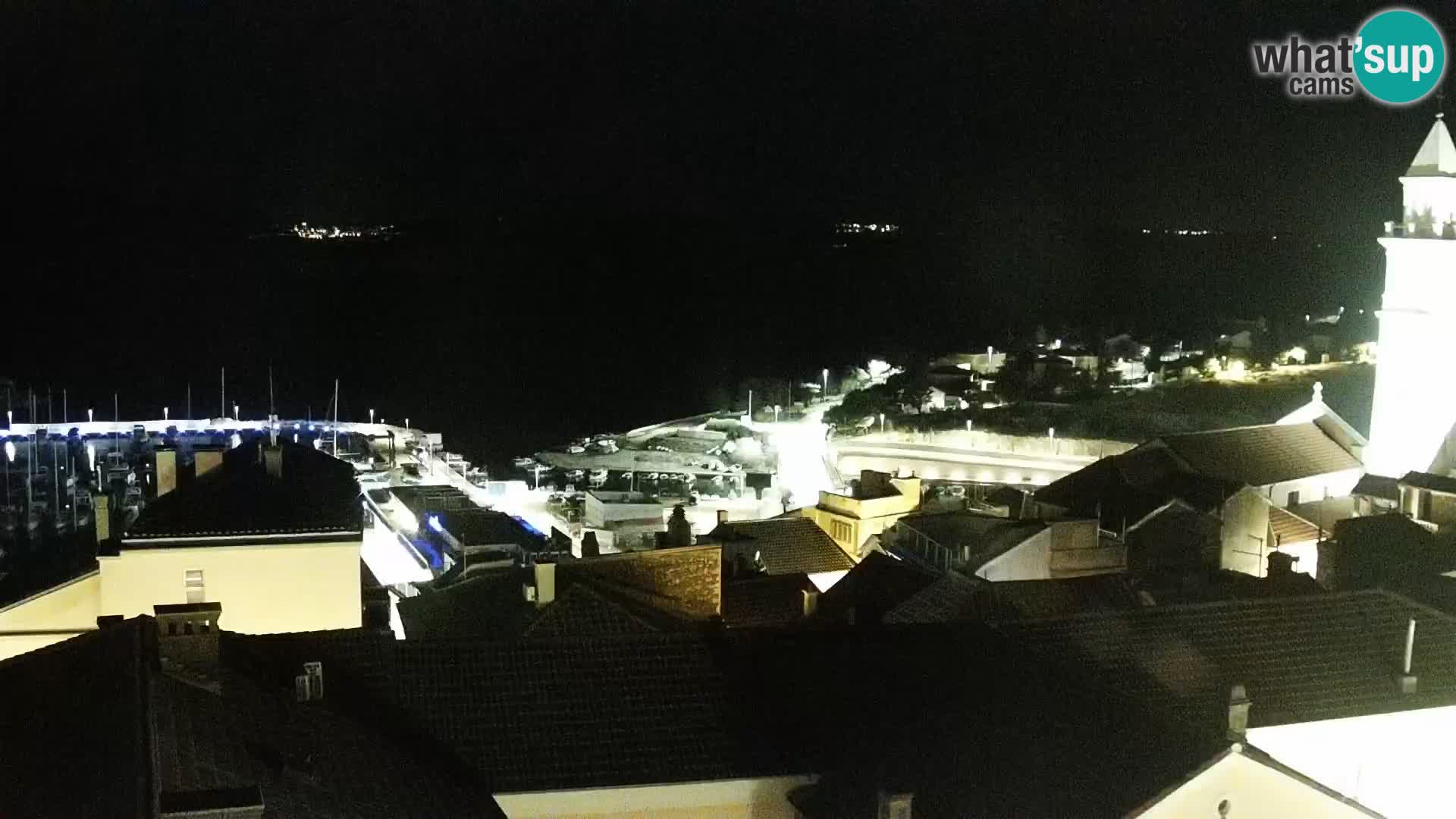 Panoramska spletna kamera Novi Vinodolski – Dalmacija v živo