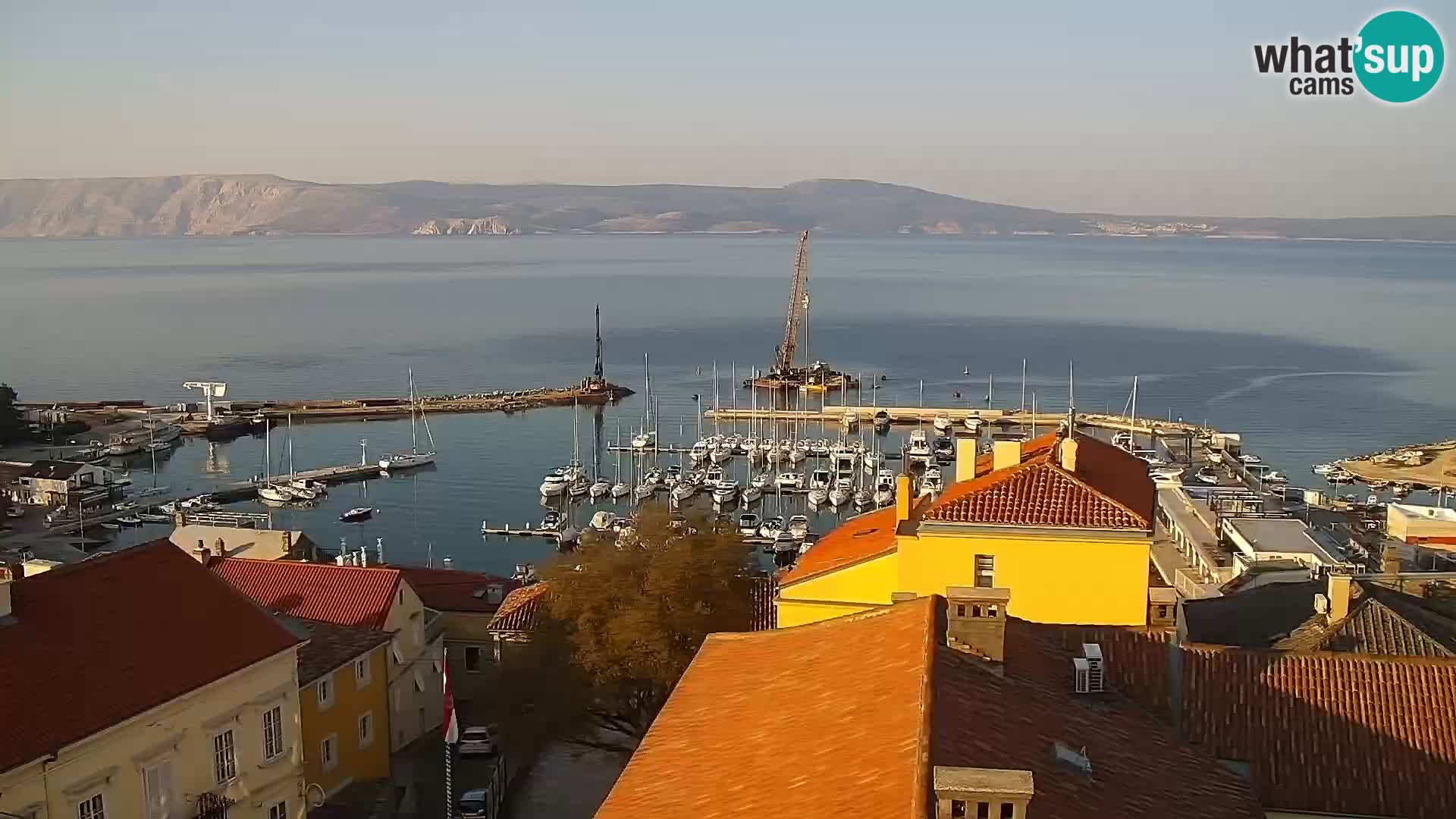 Panorama Novi Vinodolski live cam Dalmatie