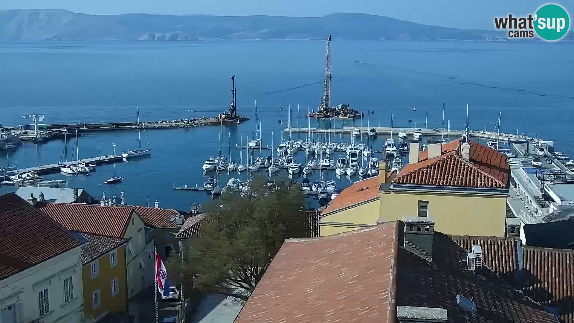 Novi Vinodolski panorama – Dalmacija web kamera