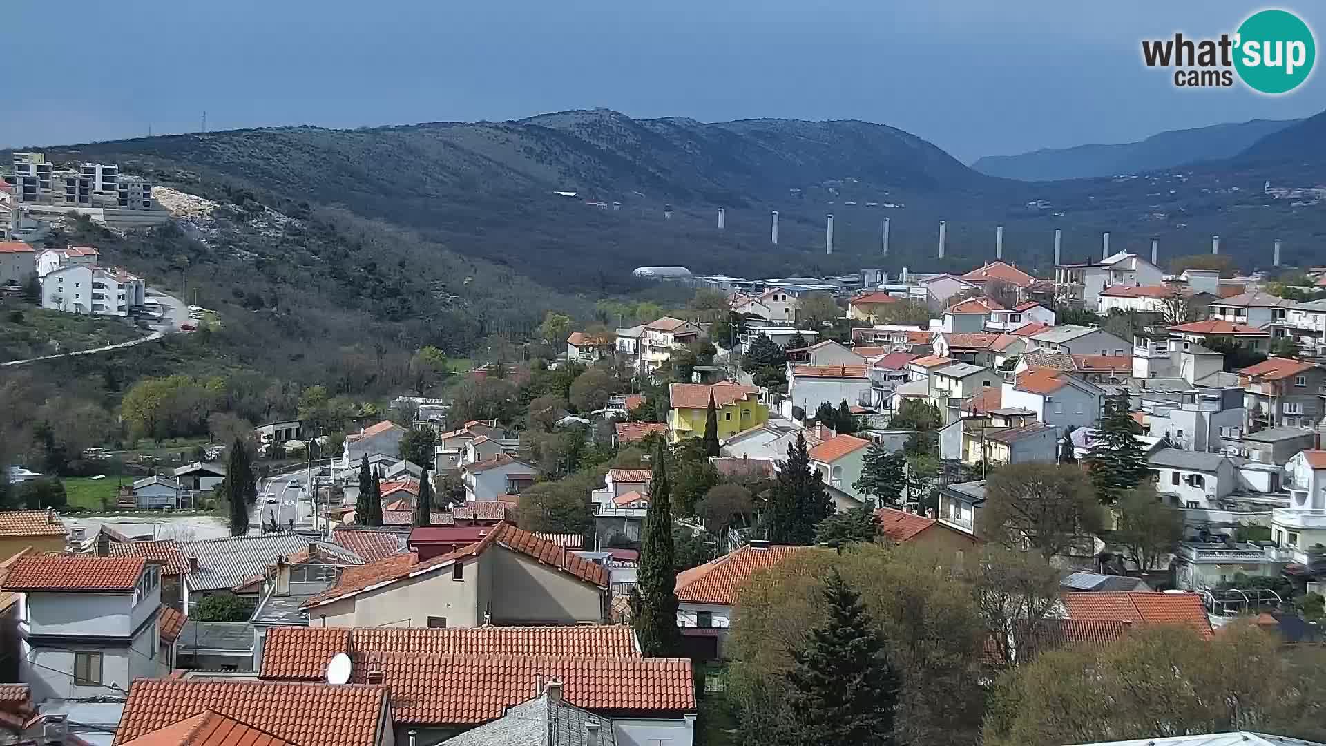 Panorama Novi Vinodolski live cam Dalmatie