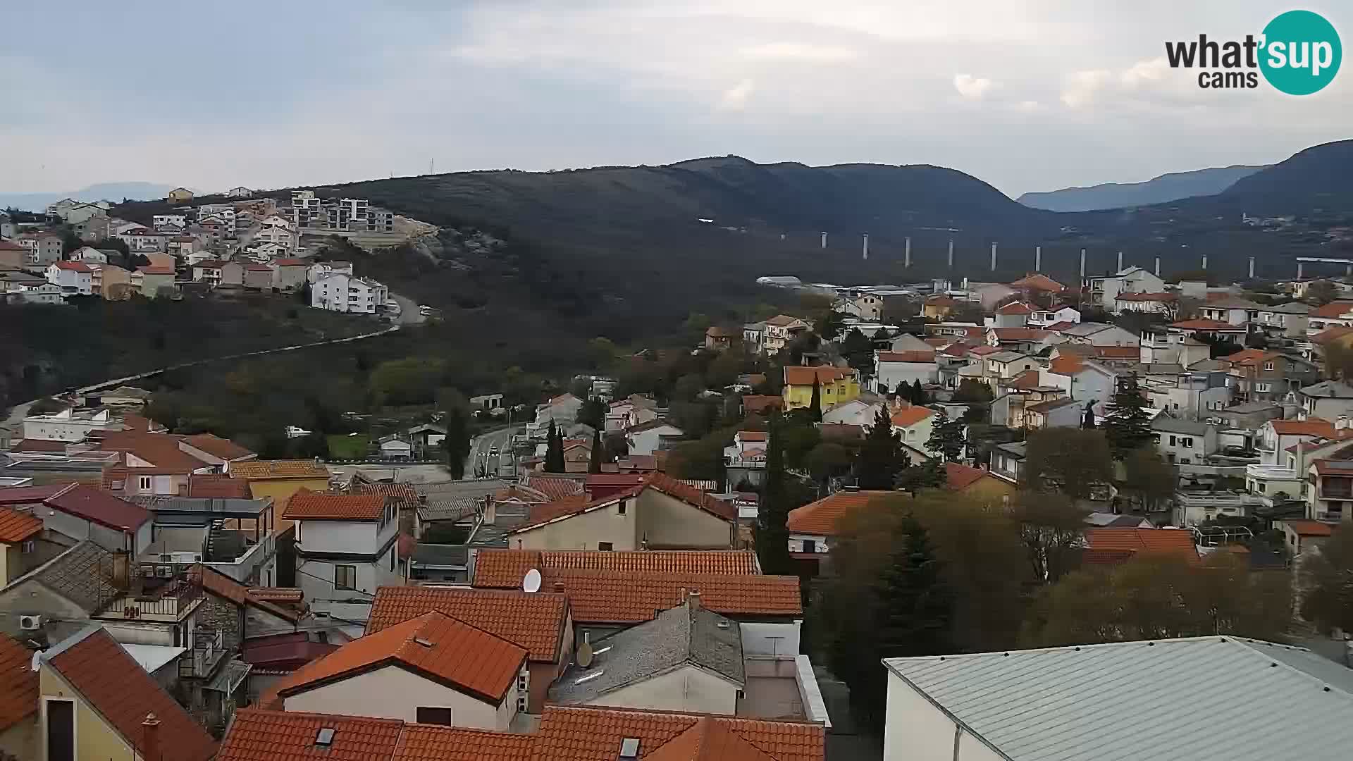 Panorama Novi Vinodolski live cam Dalmatie